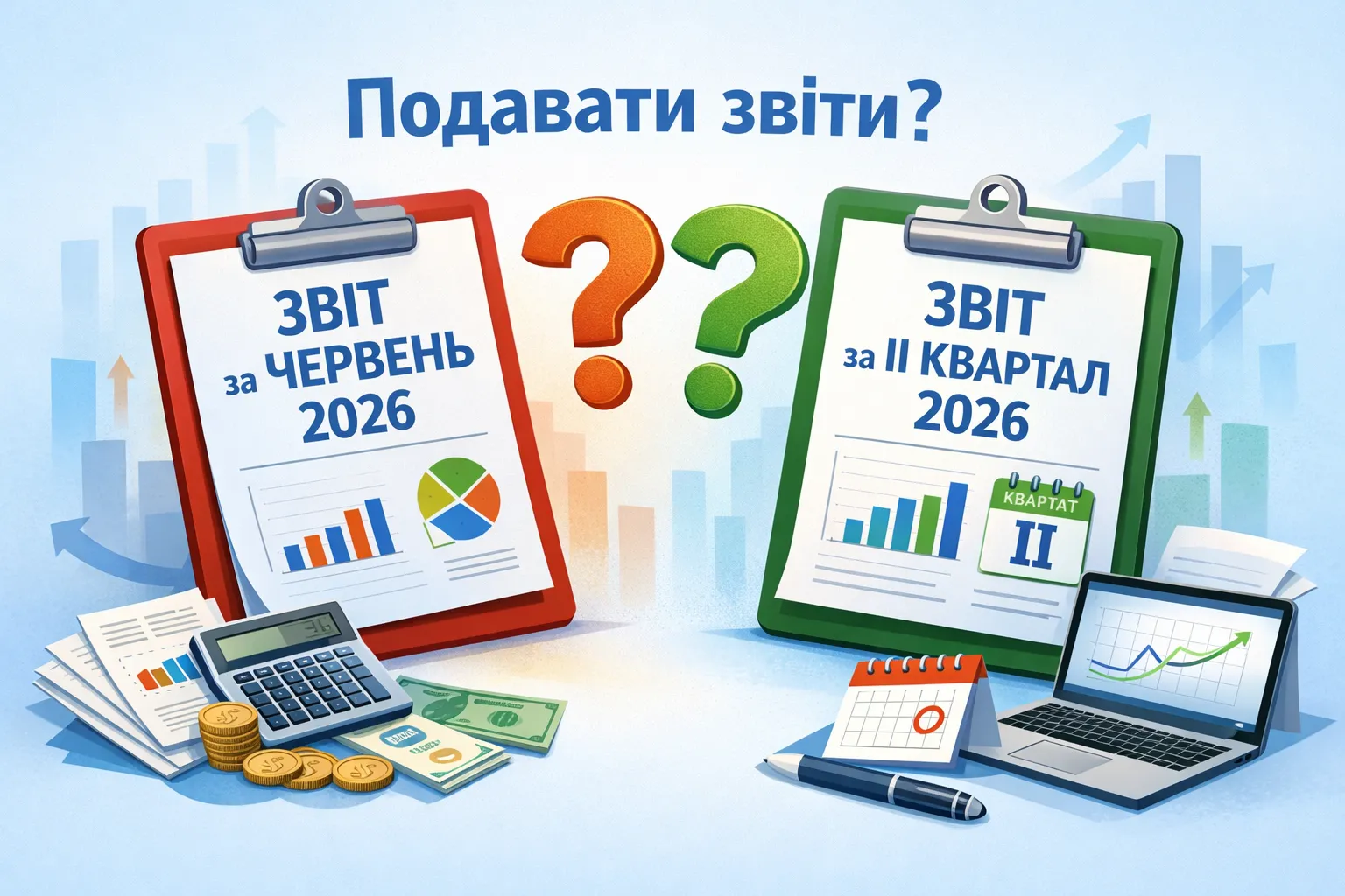 Чи потрібно подавати місячну та квартальну форми за червень і ІІ квартал 2026 року?