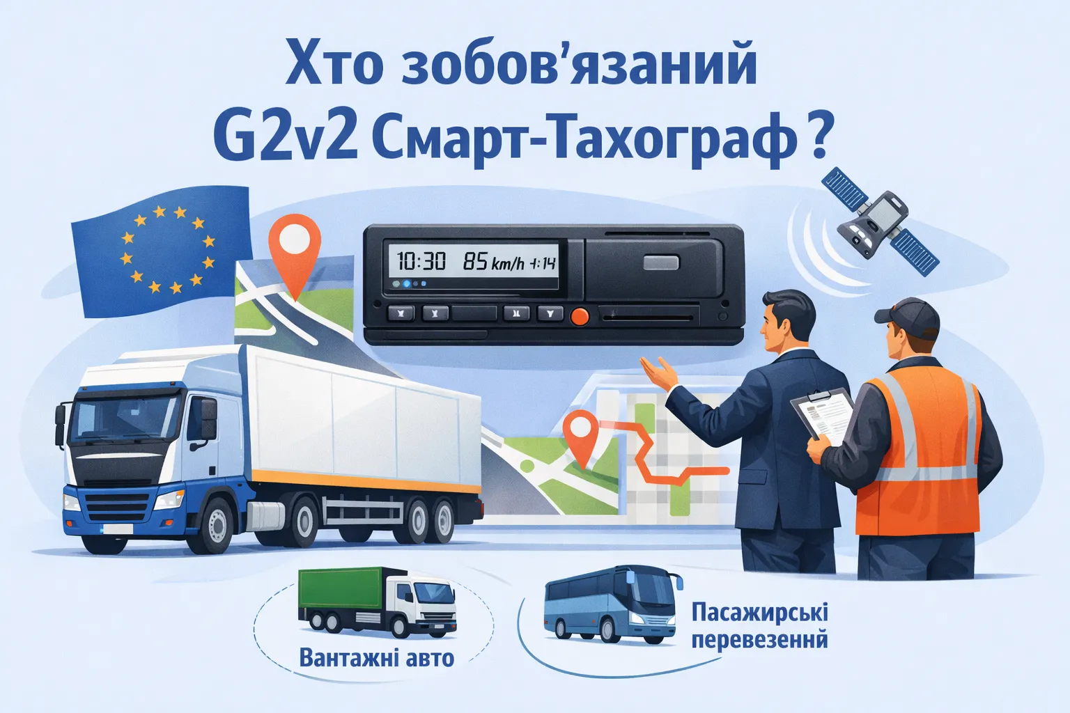 Кого стосуються нові вимоги до смарт-тахографів G2v2 у вантажівках?