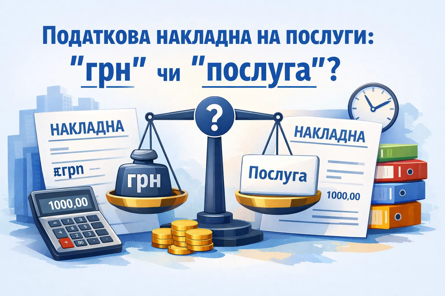 Податкова накладна на послуги: «грн» чи «послуга»?