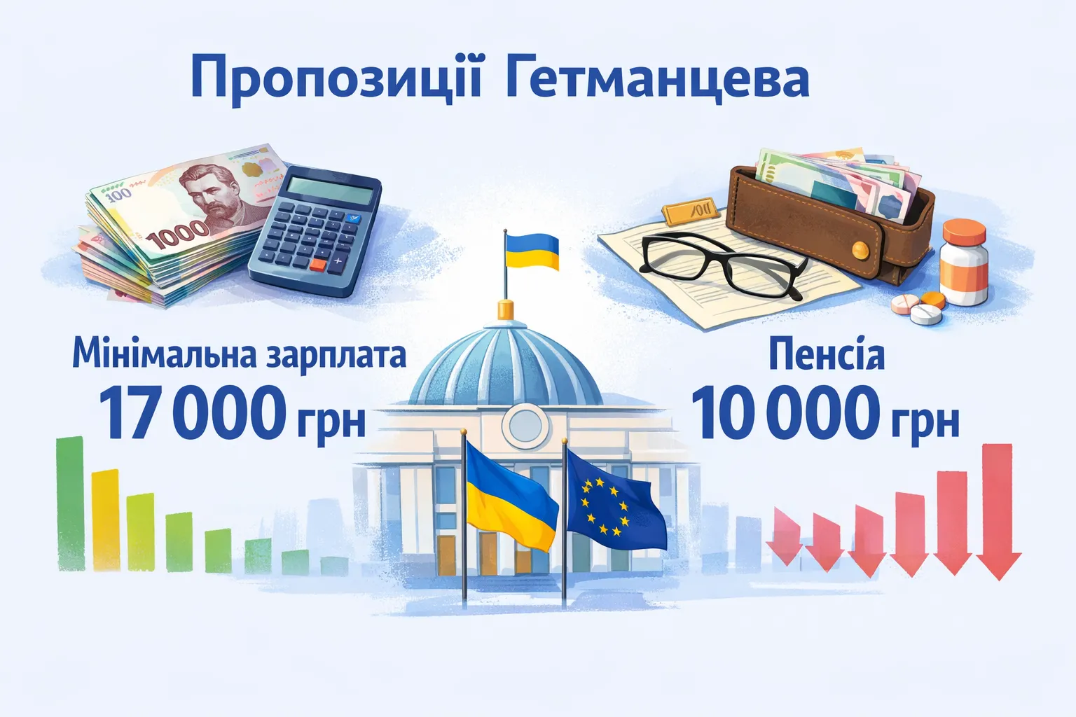Минимальная зарплата — 17 тыс. грн, пенсия — 10 тыс. грн: бюджетные предложения Гетманцева Минимальная зарплата — 17 тыс. грн, пенсия — 10 тыс. грн: бюджетные предложения Гетманцева