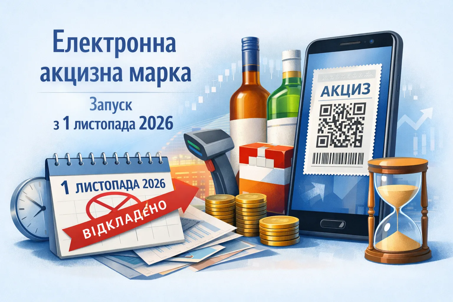Електронна акцизна марка: повноцінний запуск перенесено на 1 листопада 2026