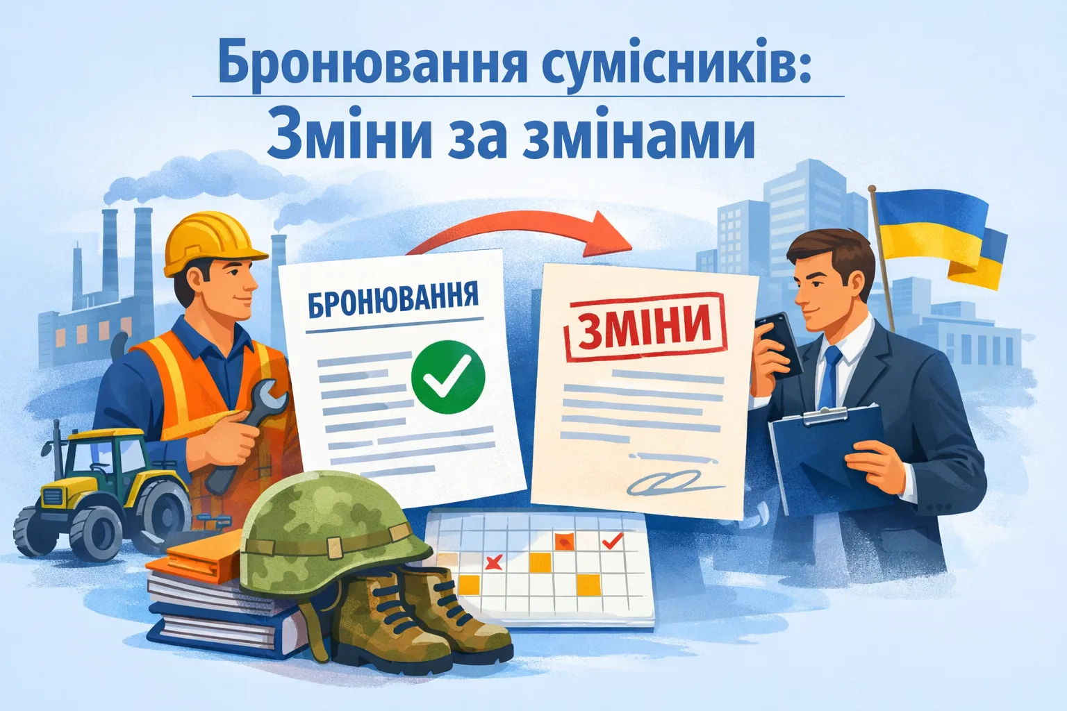 Бронювання сумісників: зміни за змінами