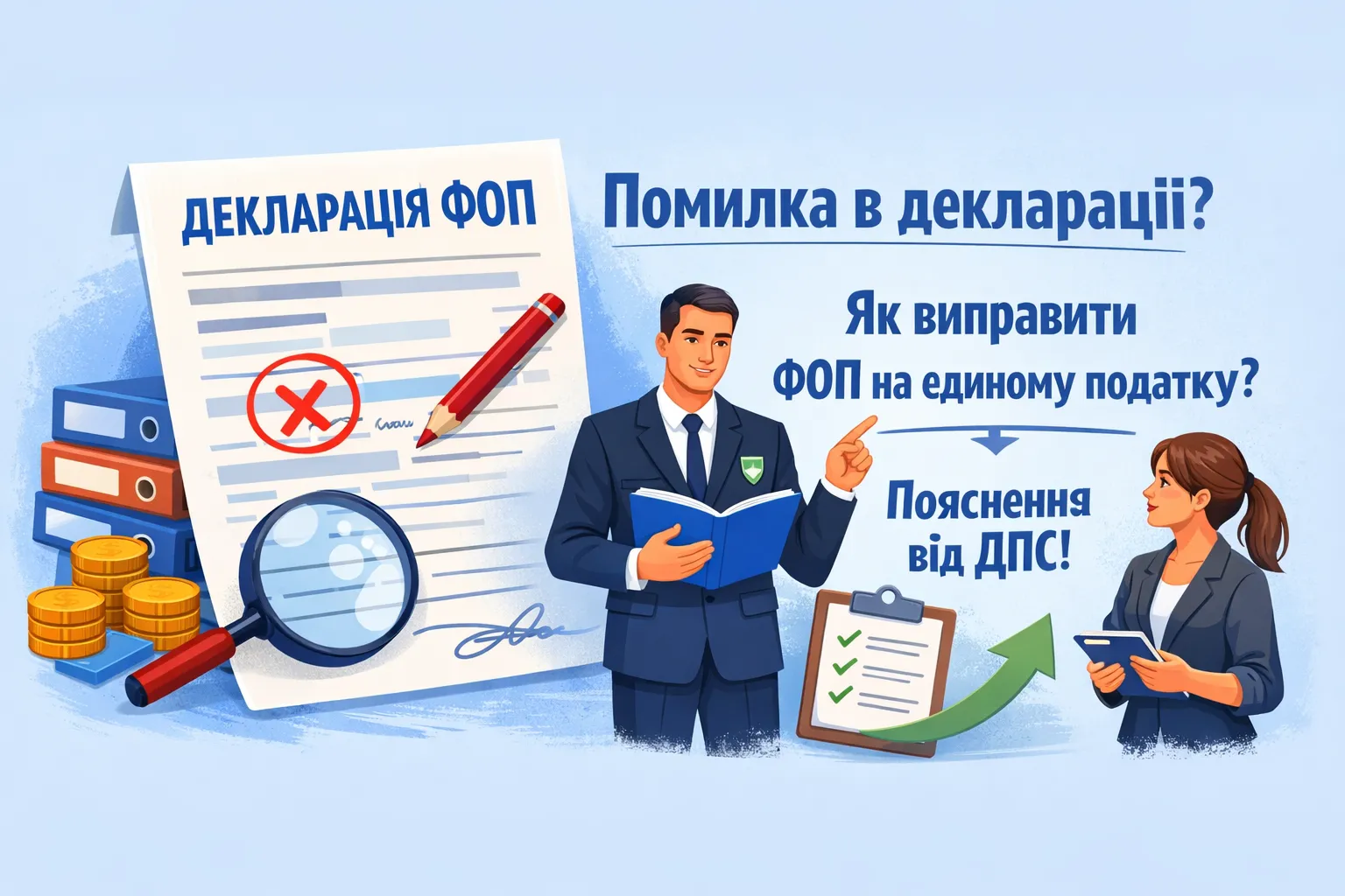 Ошиблись в декларации ФЛП на едином налоге? ГНС объяснила, как исправить.