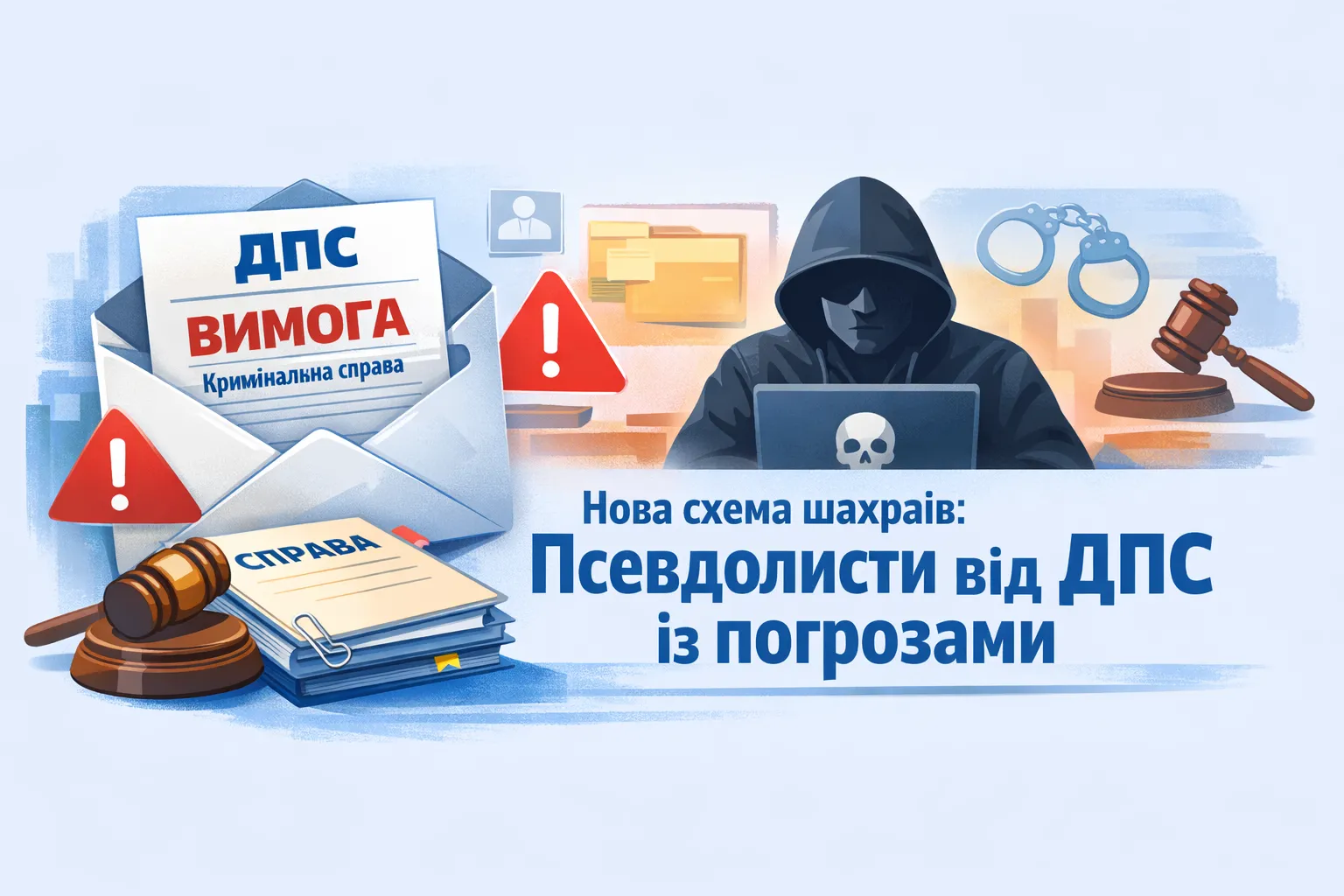 Нова схема шахраїв: листи нібито від ДПС із «вимогами» у кримінальних справах