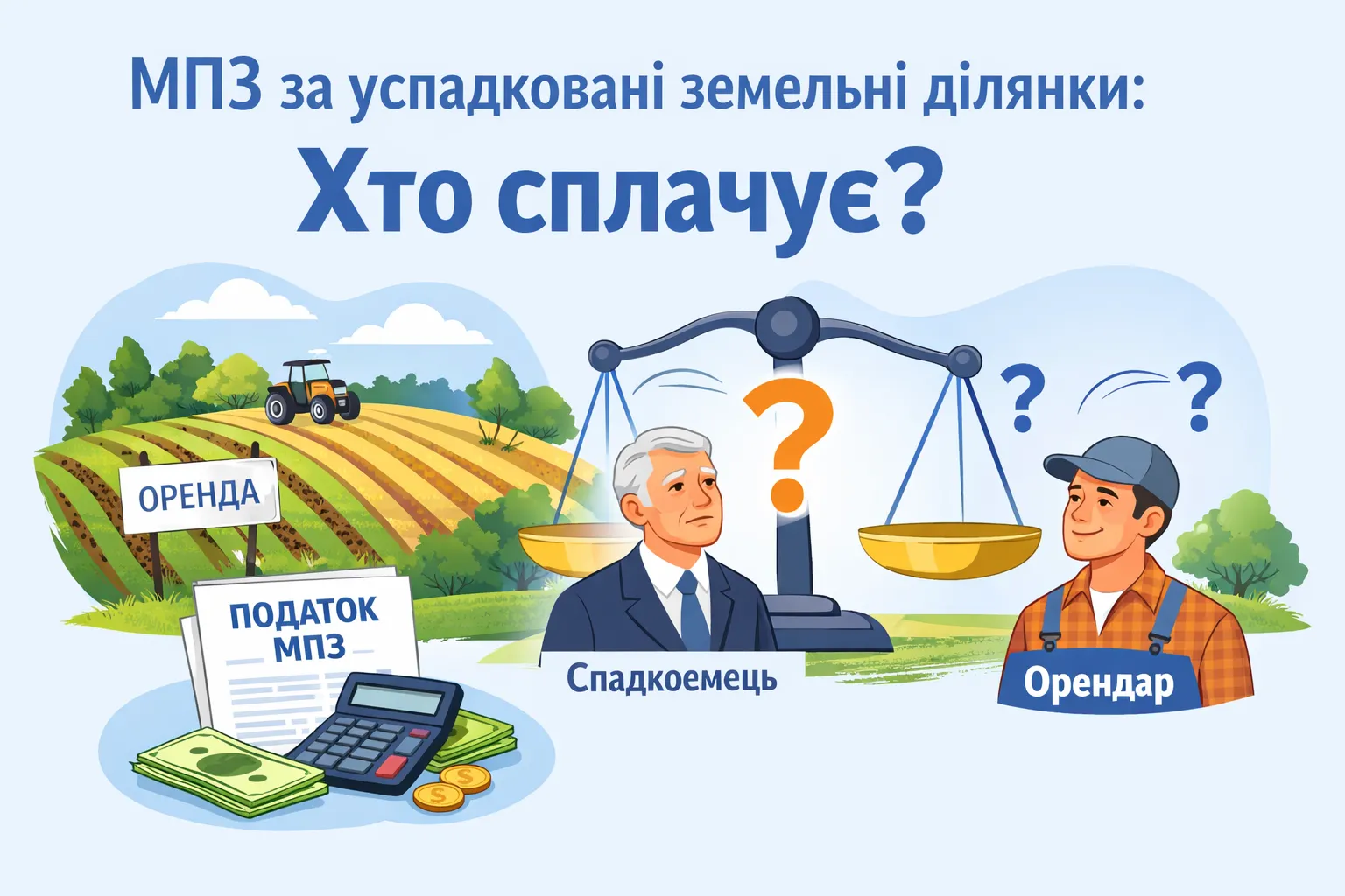 МПЗ за успадковані земельні ділянки в оренді: хто сплачує?