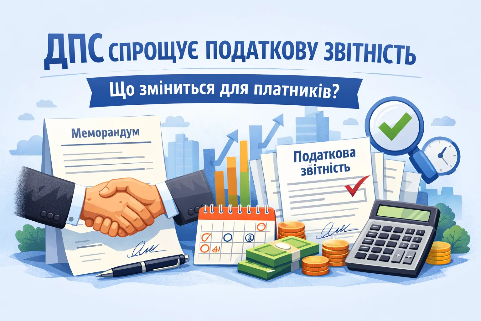 ДПС спростить податкову звітність: що зміниться для платників після підписання нового меморандуму ДПС спростить податкову звітність: що зміниться для платників після підписання нового меморандуму