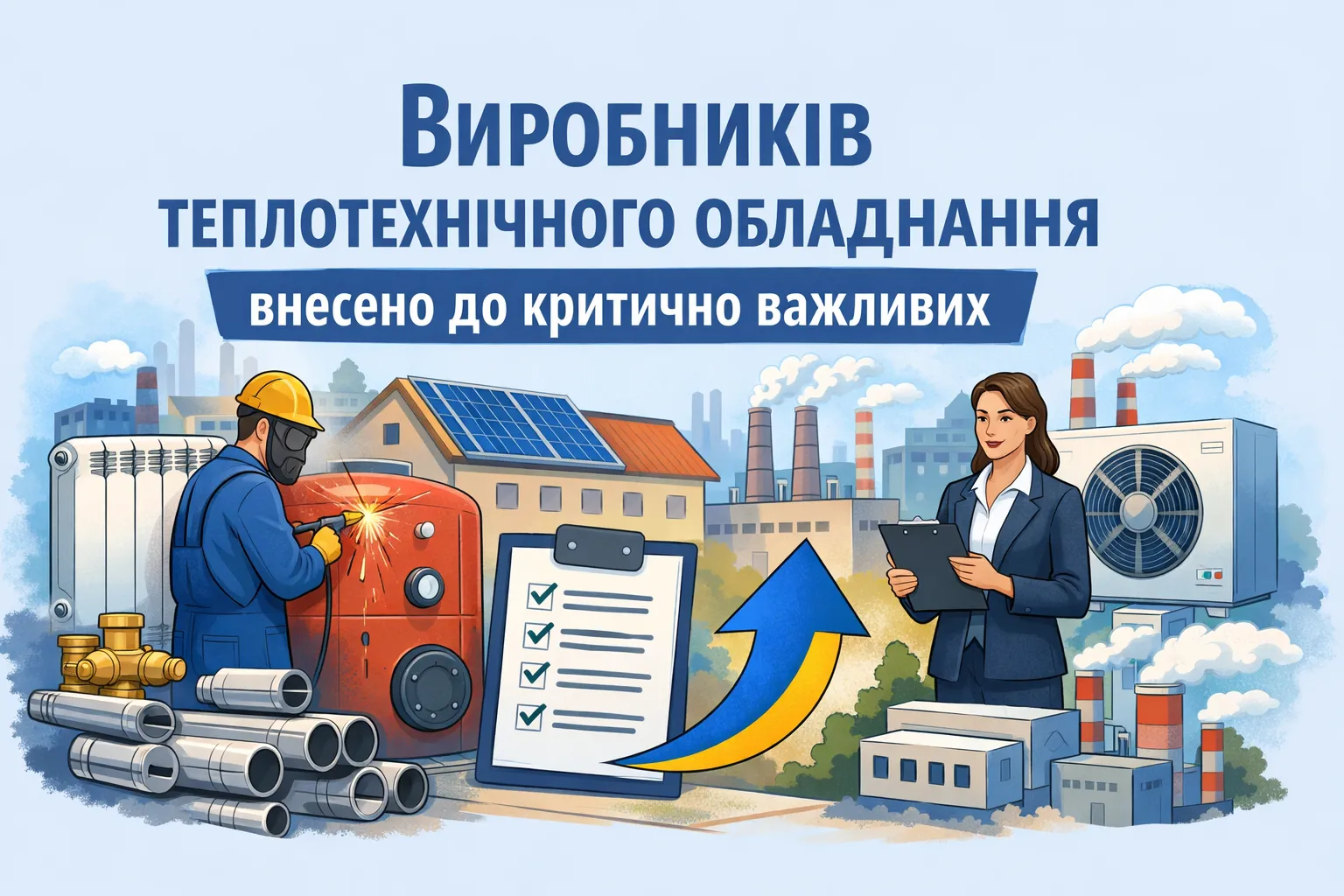 Мінрозвитку вперше включило виробників теплотехнічного обладнення до критично важливих