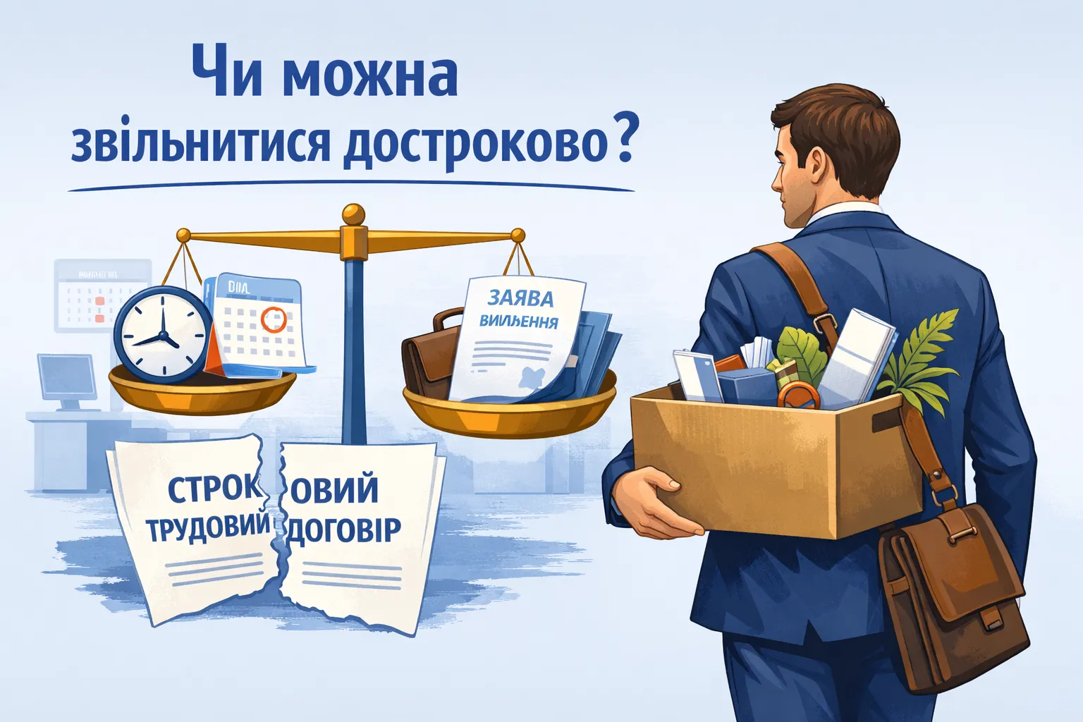 Чи може працівник звільнитися до завершення строкового трудового договору?