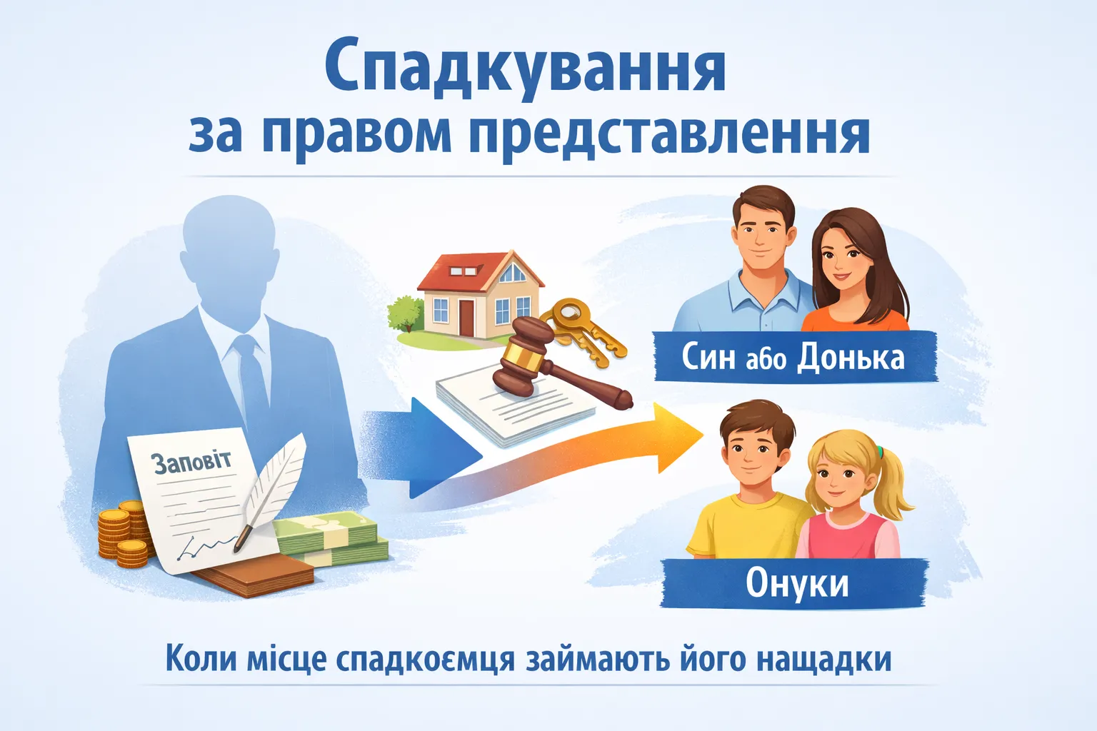 Наследование по праву представления. Когда место наследника занимают его потомки Наследование по праву представления. Когда место наследника занимают его потомки
