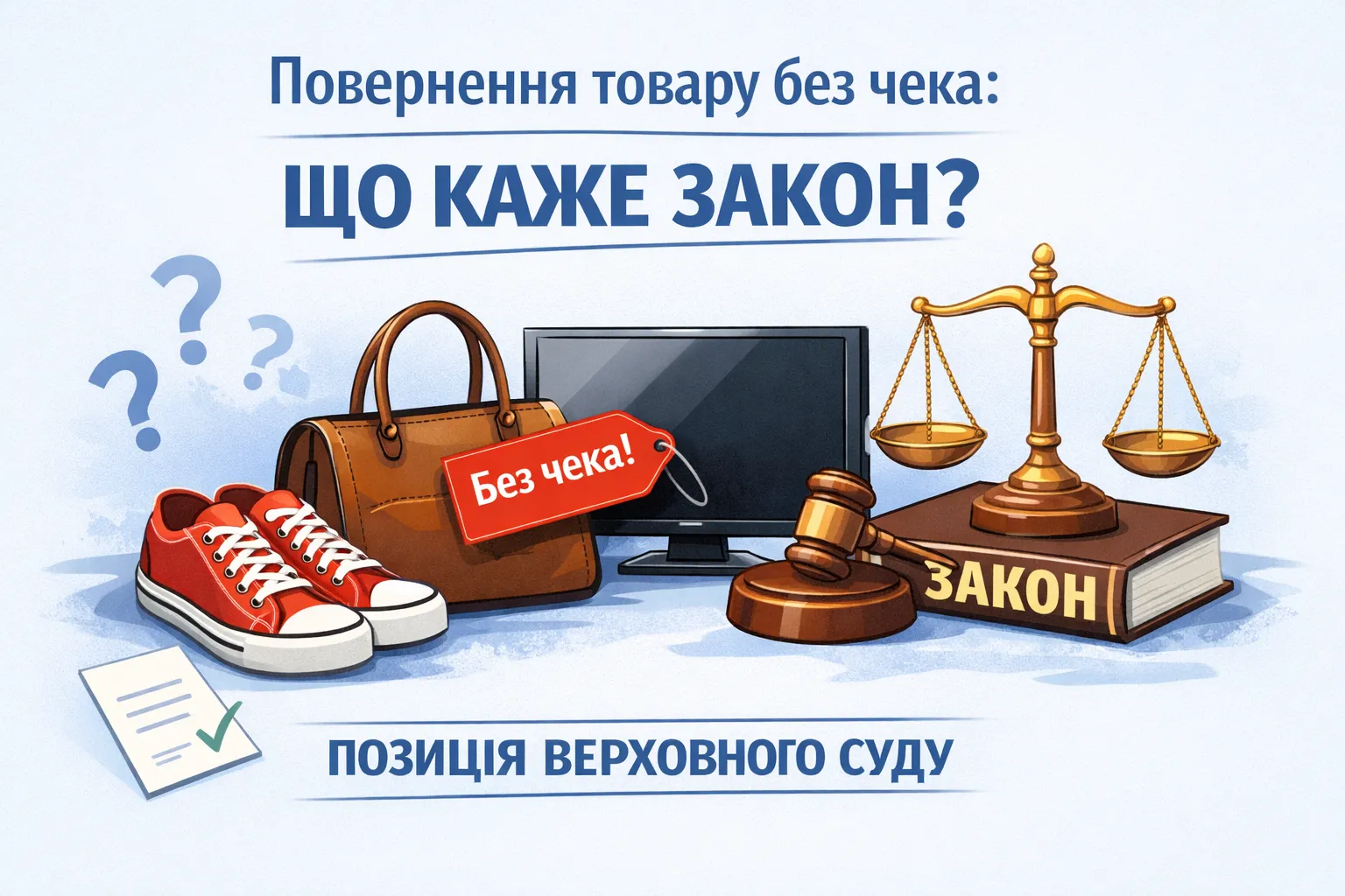 Повернути товар без чека можна, але є нюанси: що говорить закон і яку позицію зайняв Верховний Суд Повернути товар без чека можна, але є нюанси: що говорить закон і яку позицію зайняв Верховний Суд