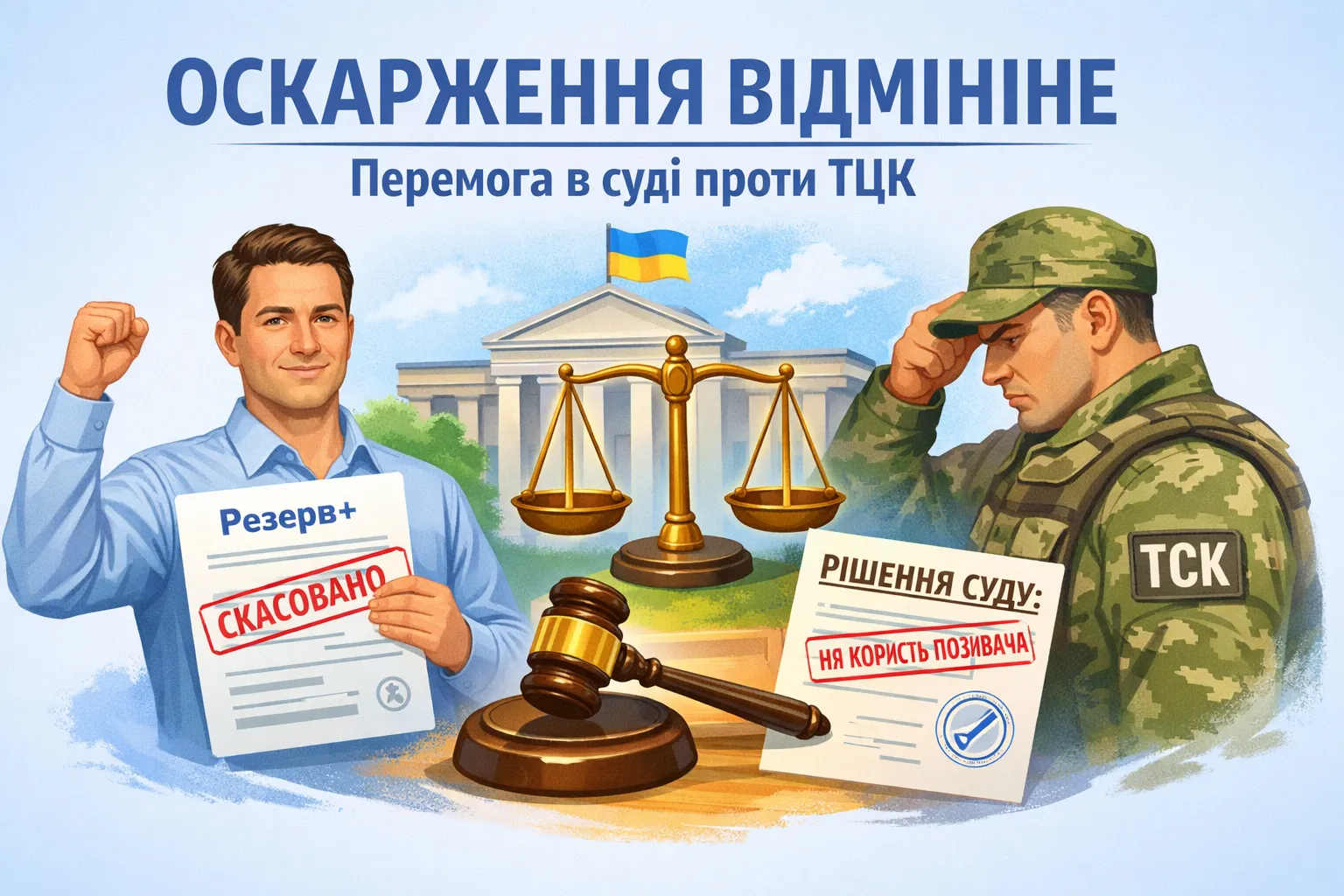 Чоловік оскаржив запис про порушення військового обліку в Резерв+ і виграв суд проти ТЦК
