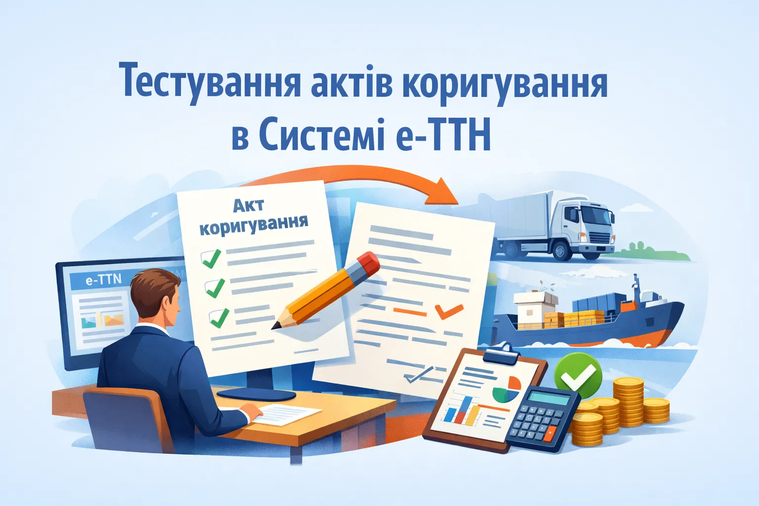 Бізнесу доступні для тестування акти коригування в Системі е-ТТН