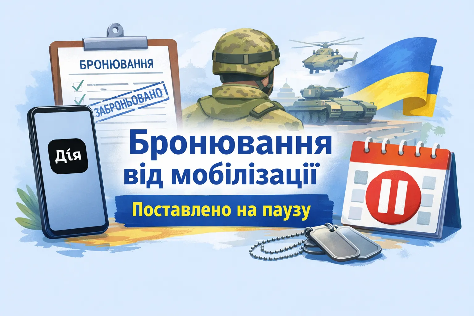 Бронирование от мобилизации в Дії могут поставить на паузу