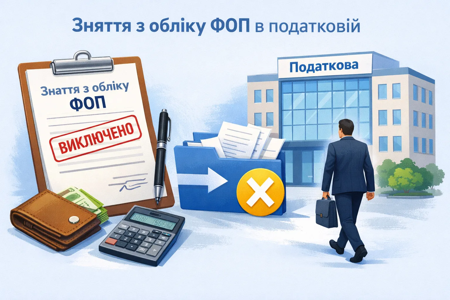 Зняття з обліку ФОП в податкових органах Зняття з обліку ФОП в податкових органах