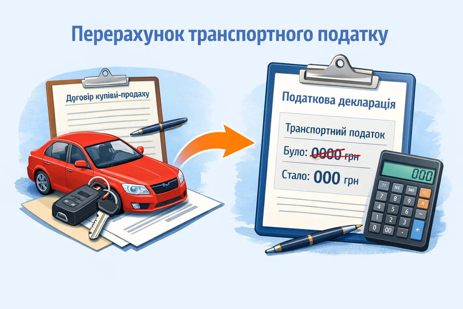 Продали авто чи змінився власник: як перерахувати транспортний податок у декларації Продали авто чи змінився власник: як перерахувати транспортний податок у декларації