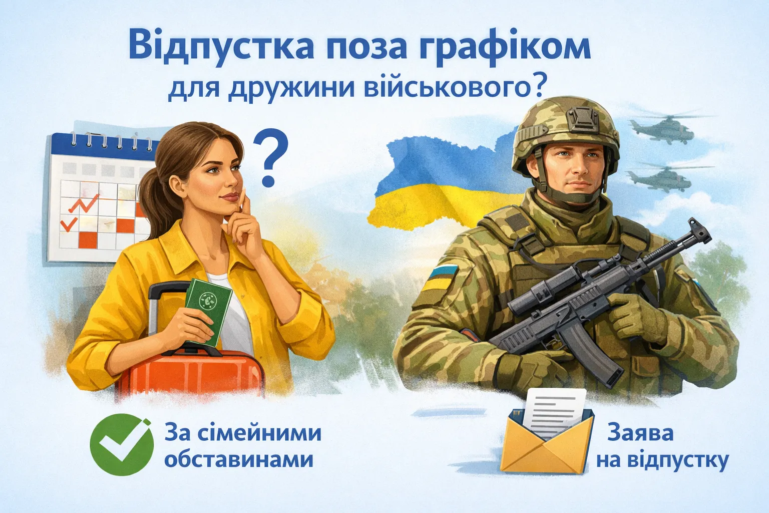Чи може працівниця отримати відпустку поза графіком, якщо чоловік — учасник бойових дій?