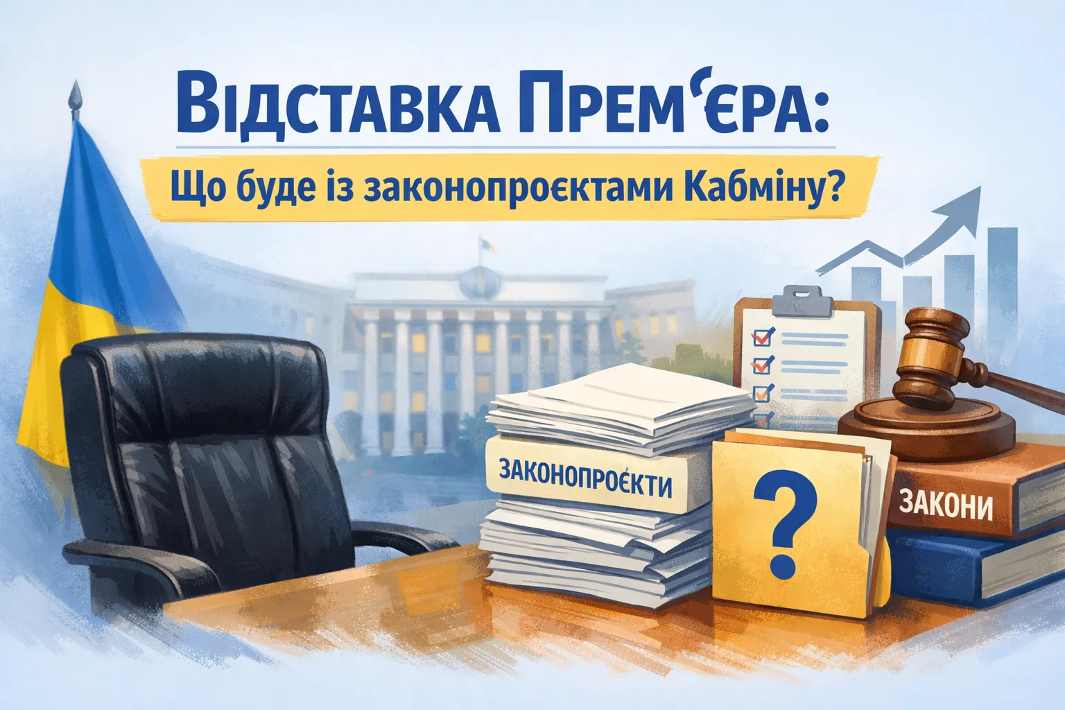Відставка Прем'єра: що буде із законопроєктами Кабміну Відставка Прем'єра: що буде із законопроєктами Кабміну