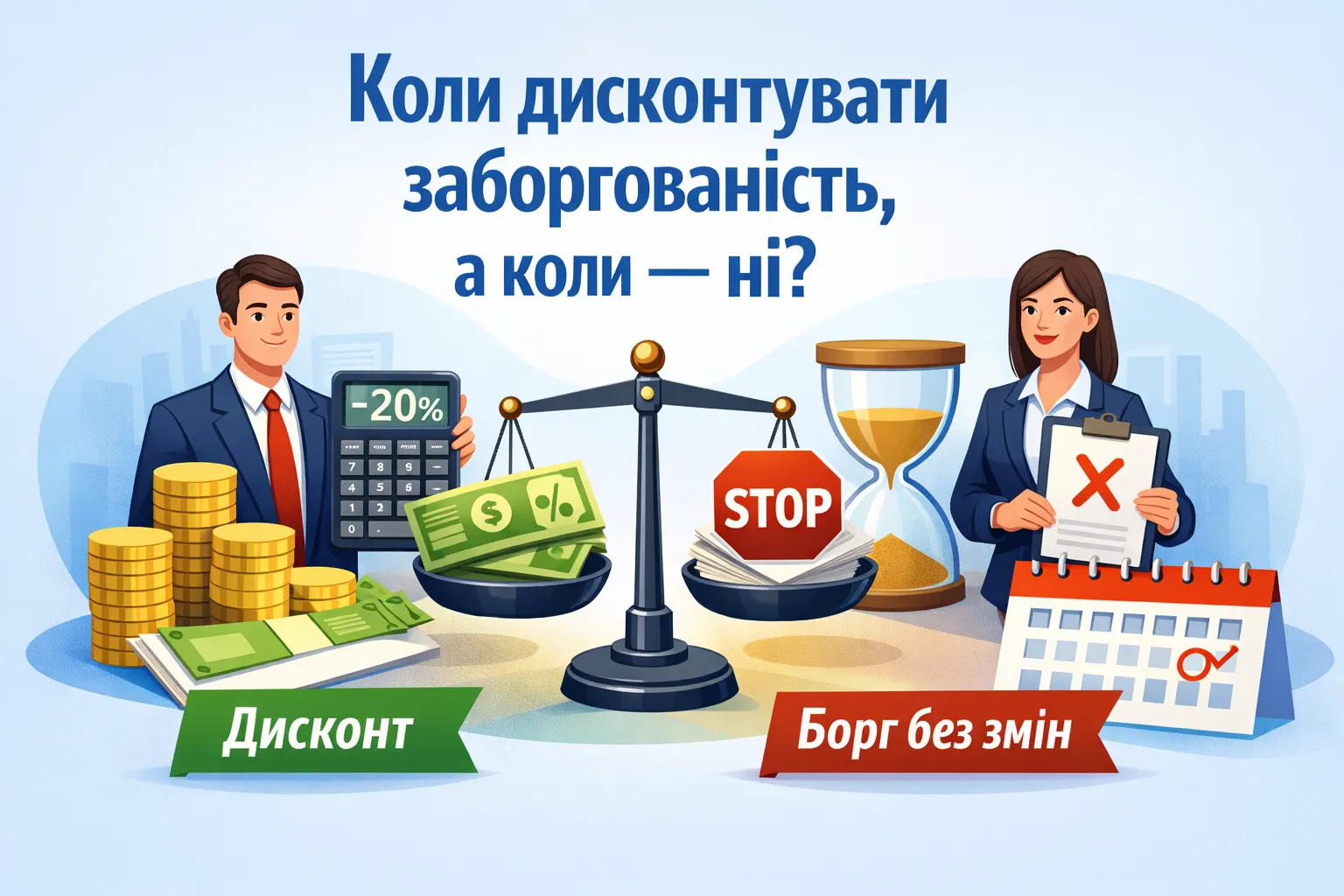 Коли дисконтувати заборгованість, а коли — ні