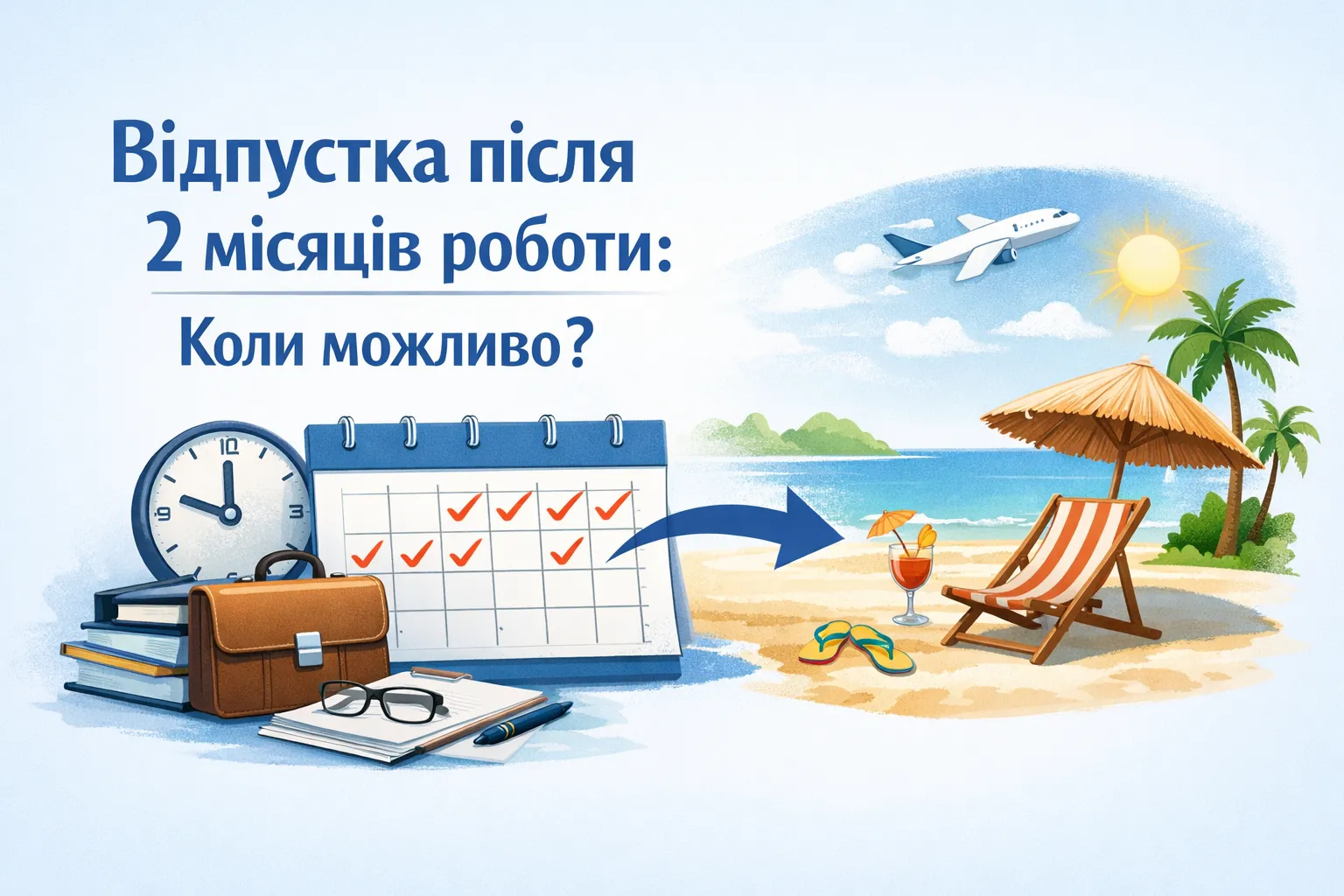 Основна щорічна відпустка після 2 місяців роботи: коли можливо