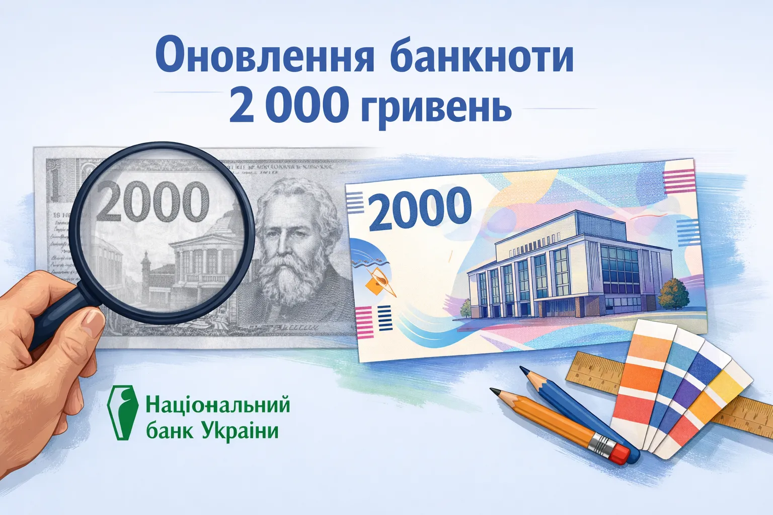 Нацбанк оновить шрифтове оформлення банкноти номіналом 2 000 гривень