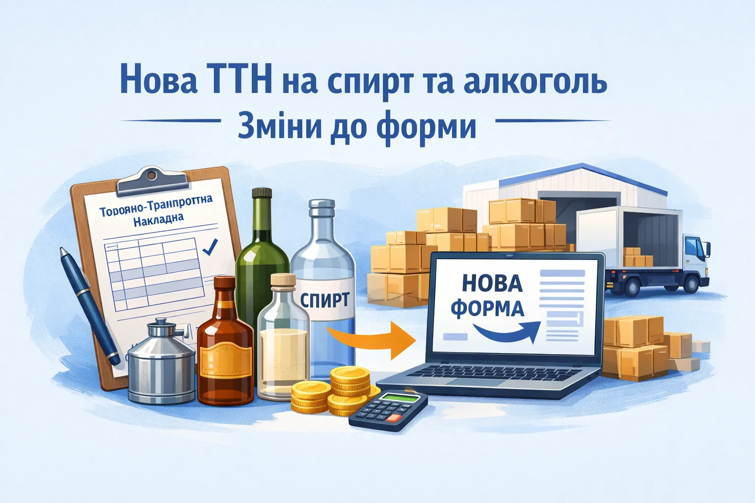 Нова ТТН на спирт та алкоголь: бізнес отримав зміни до форми 