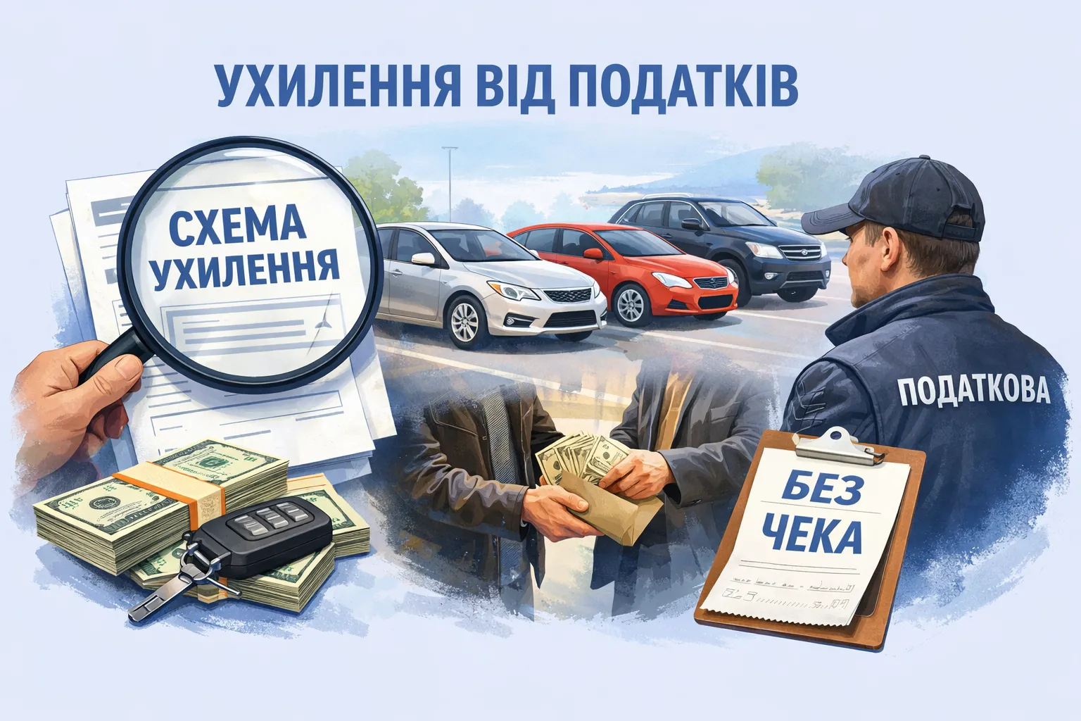 Ринок вживаних авто: викрито схеми ухилення від оподаткування Ринок вживаних авто: викрито схеми ухилення від оподаткування