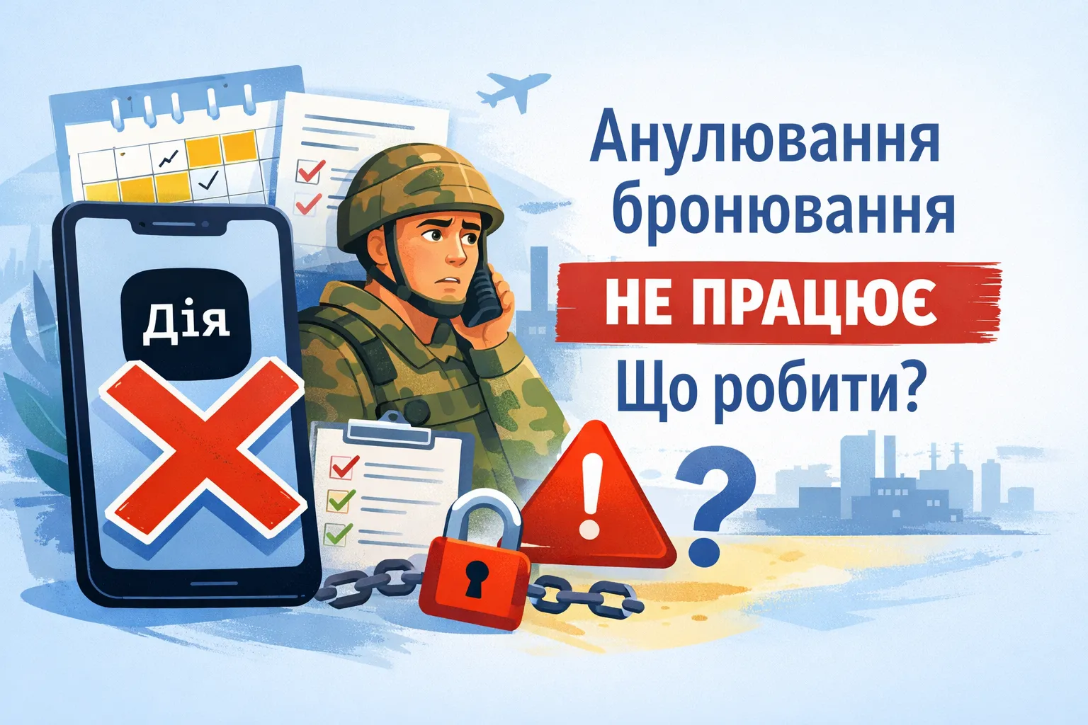 В Дія не працює анулювання бронювання: що робити?