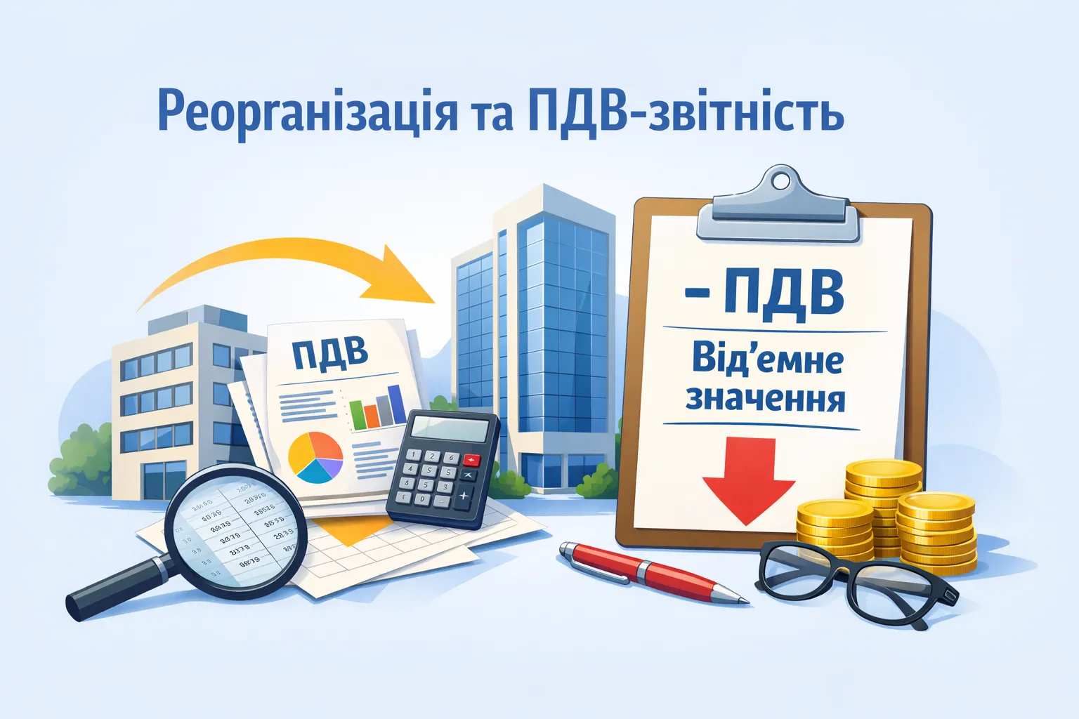 Реорганізація шляхом перетворення: ПДВ-звітність та від’ємне значення