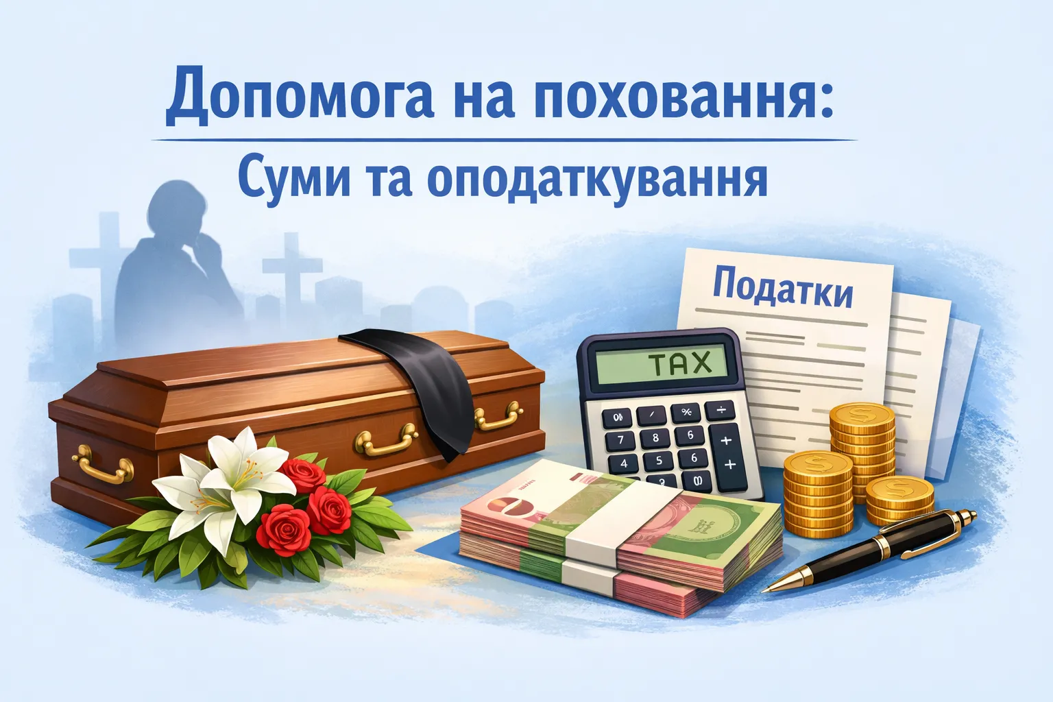 Розмір допомоги на поховання: розміри та правила оподаткування Розмір допомоги на поховання: розміри та правила оподаткування