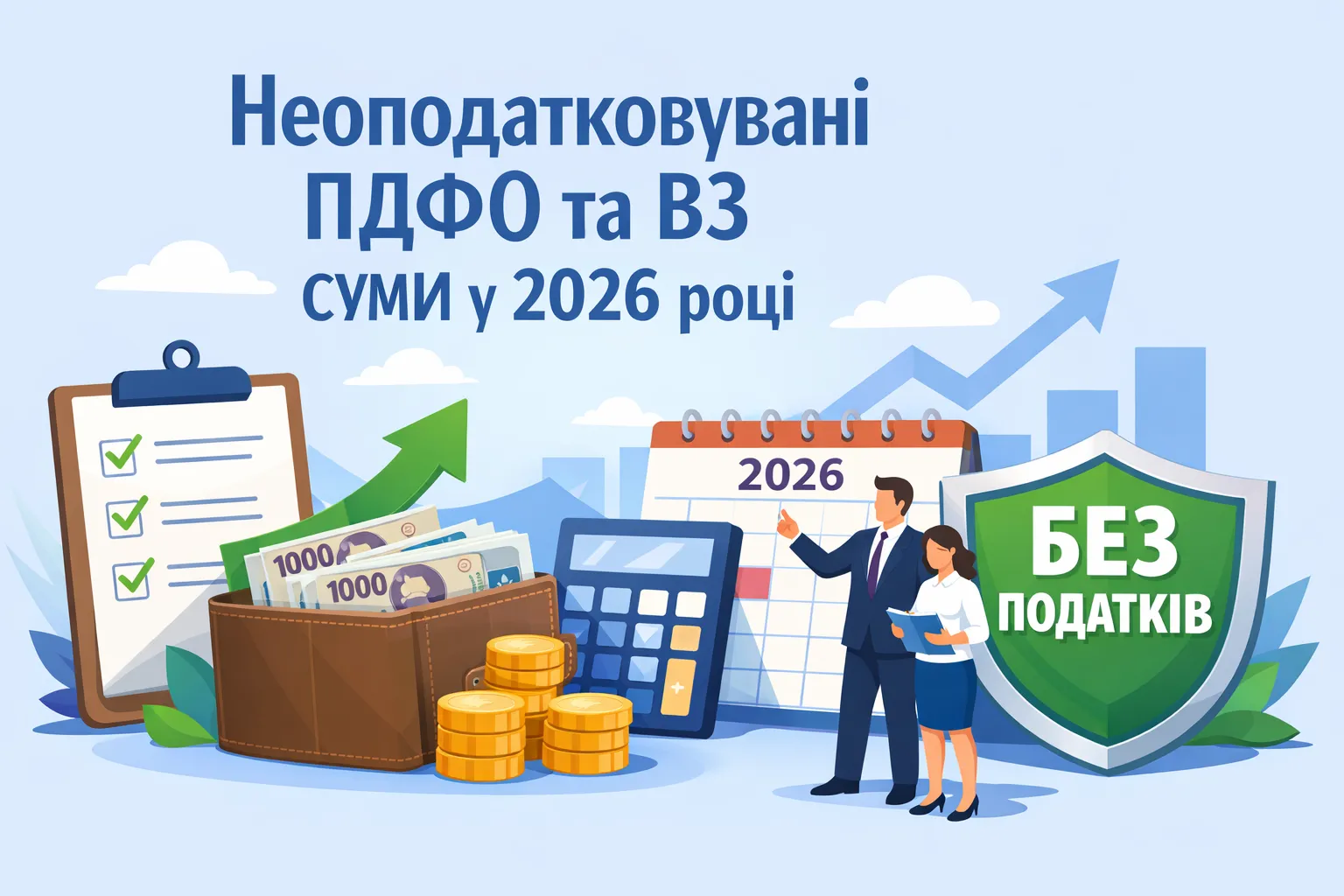 Неоподатковувані ПДФО та ВЗ суми у 2026 році