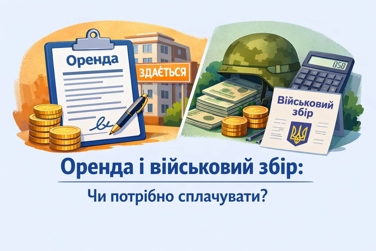 Орендна плата і військовий збір: чи потрібно сплачувати?
