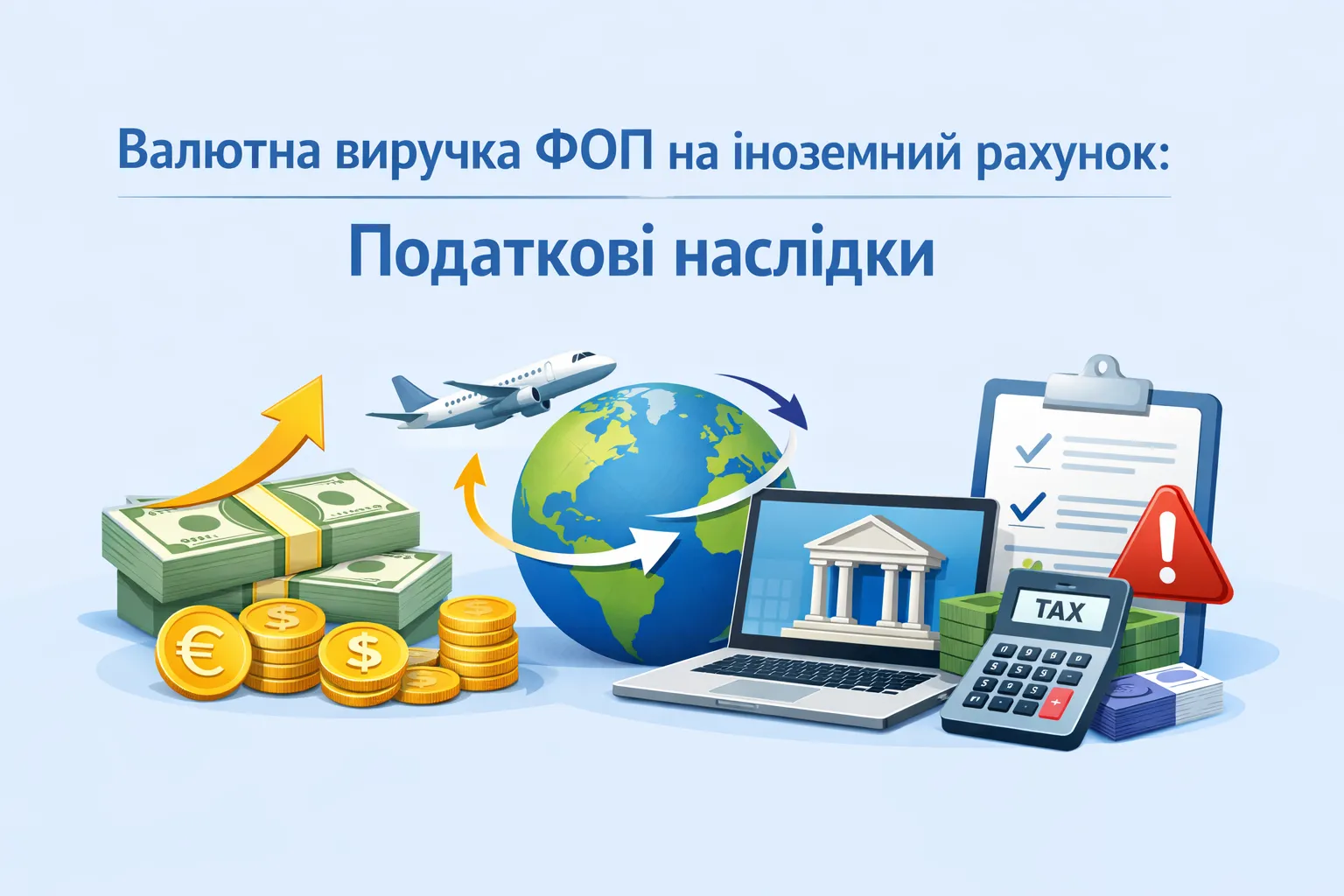 Валютна виручка ФОП на іноземний рахунок: податкові наслідки для фізособи