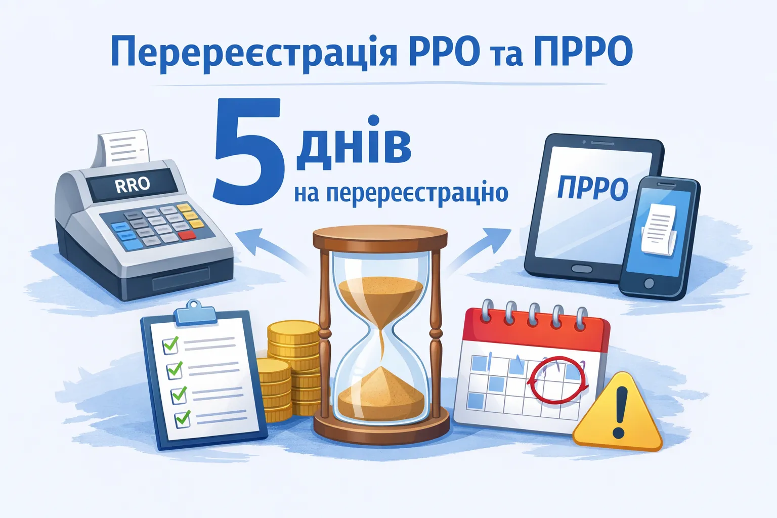 Перереєстрація РРО і ПРРО: 5 днів, щоб уникнути примусового скасування