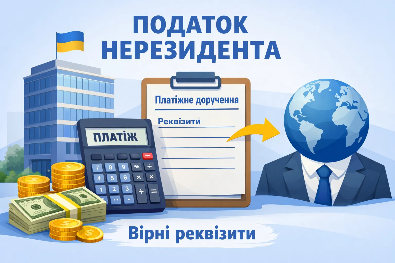 Представництво платить податок нерезидента: роз’яснення щодо реквізитів платіжки