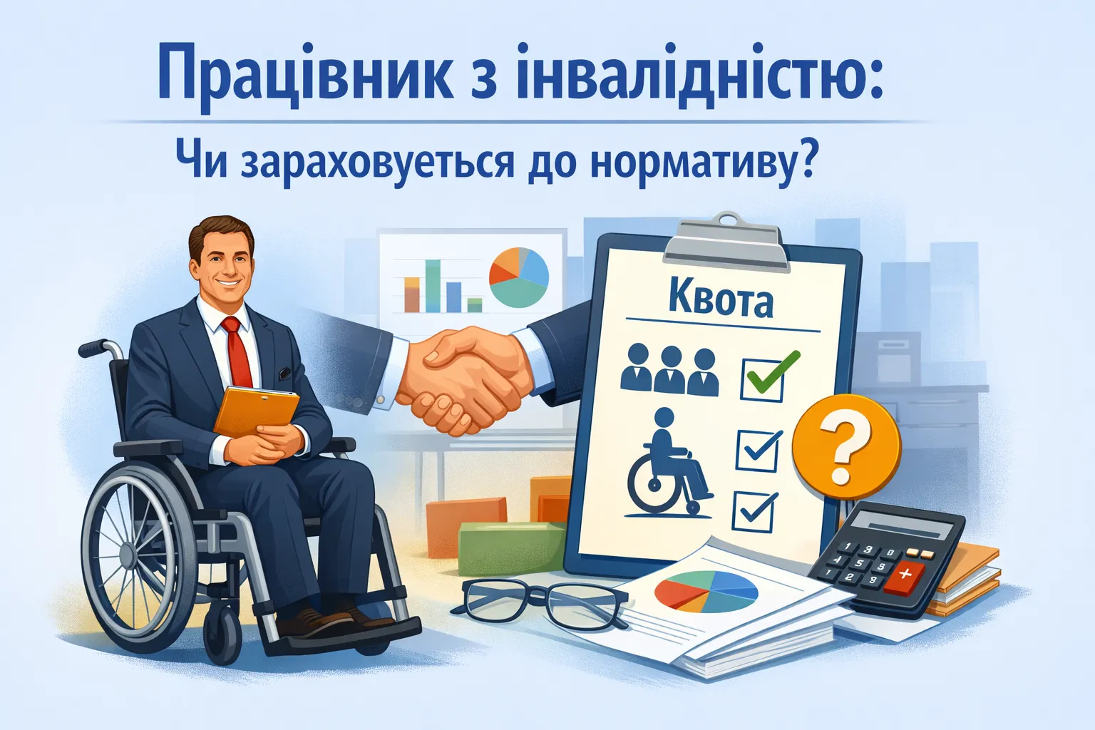 Новоприйнятий працівник з інвалідністю: чи зараховується до нормативу?