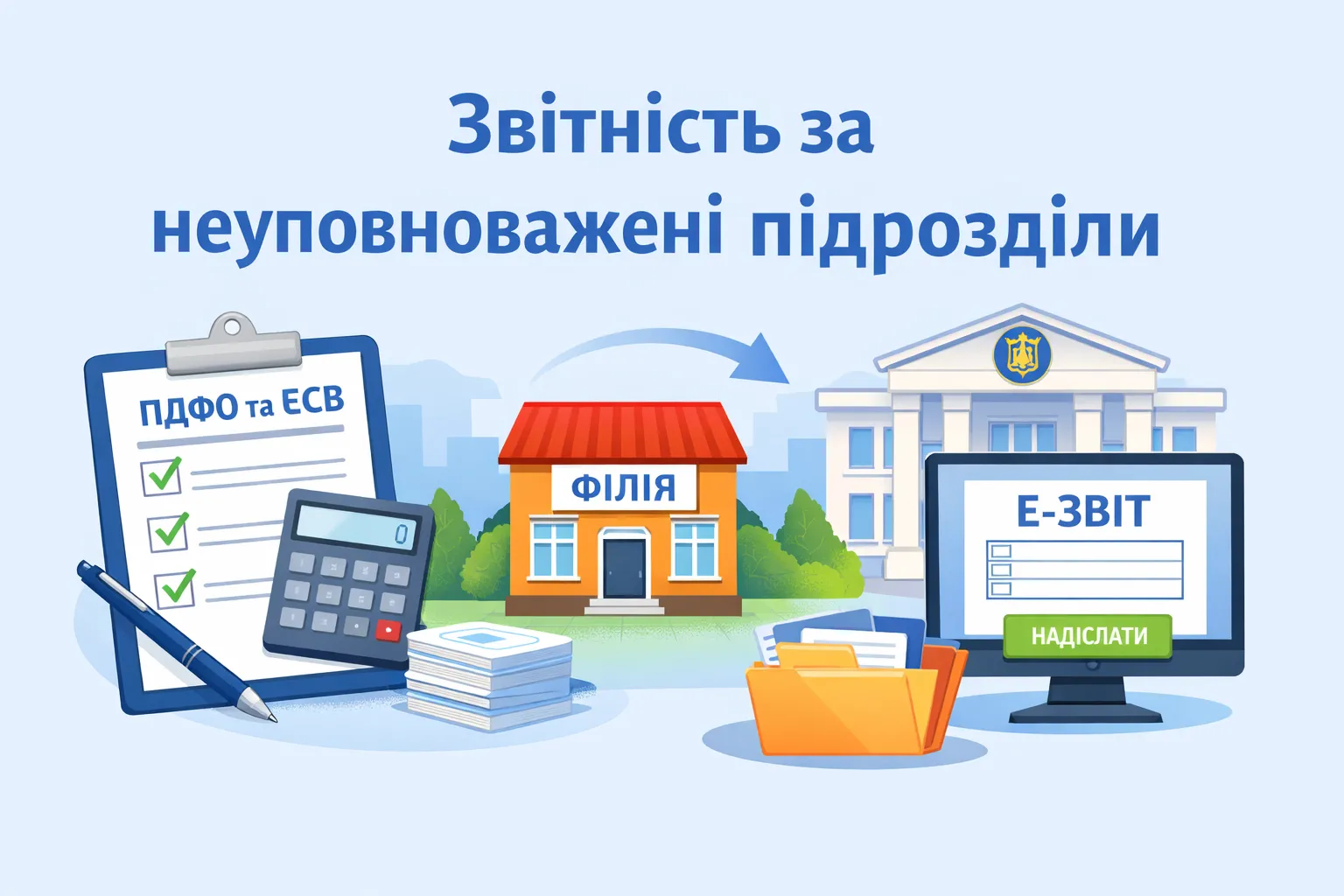 Расчет по НДФЛ и ЕСВ за неуполномоченные подразделения: ГНС объяснила, как подавать Расчет по НДФЛ и ЕСВ за неуполномоченные подразделения: ГНС объяснила, как подавать