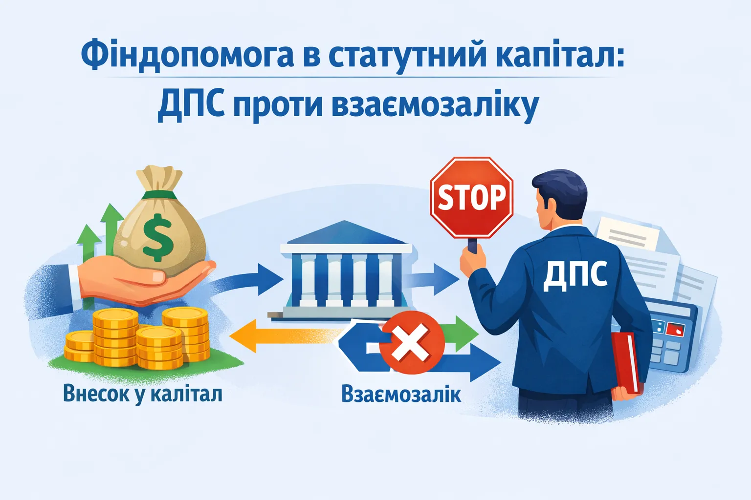 Поворотна фіндопомога в статутний капітал у юрособи-єдинника: ДПС проти взаємозаліку Поворотна фіндопомога в статутний капітал у юрособи-єдинника: ДПС проти взаємозаліку