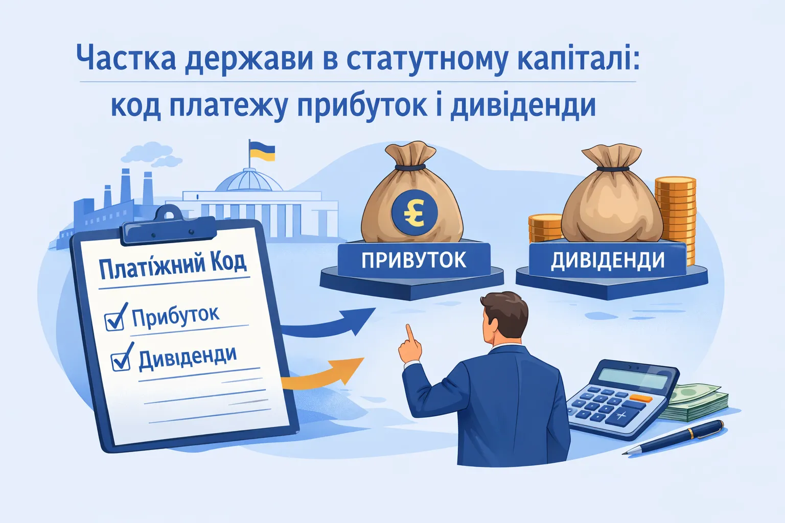 Частка держави в статутному капіталі: за якими кодом платити прибуток і дивіденди Частка держави в статутному капіталі: за якими кодом платити прибуток і дивіденди