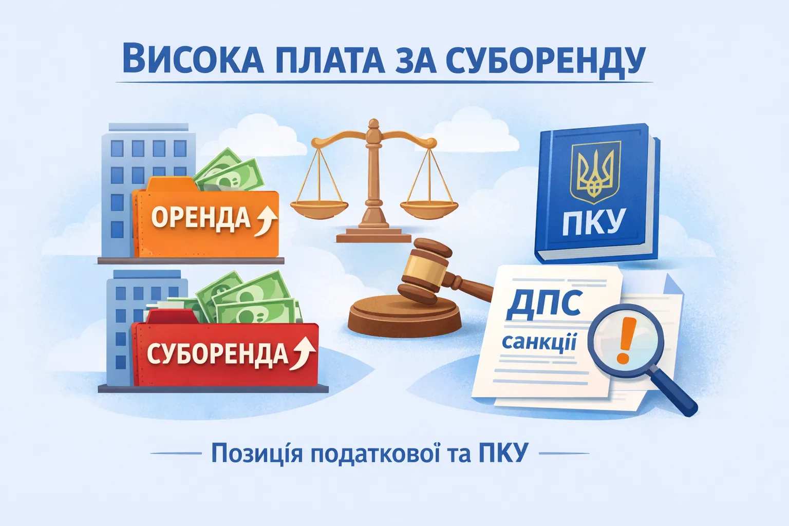 Плата за суборенду вища за орендну: позиція ПКУ і ДПС щодо санкцій Плата за суборенду вища за орендну: позиція ПКУ і ДПС щодо санкцій