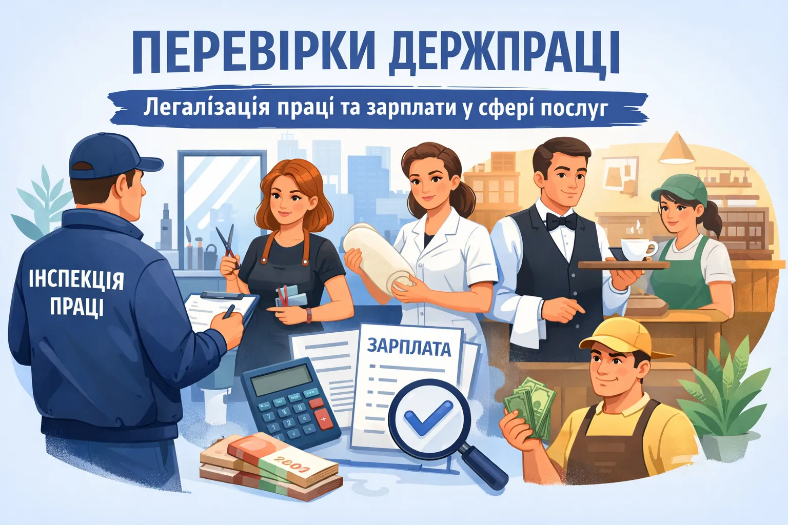 Держпраці проводять рейди з питань легалізації праці та заробітної плати в сфері послуг Держпраці проводять рейди з питань легалізації праці та заробітної плати в сфері послуг