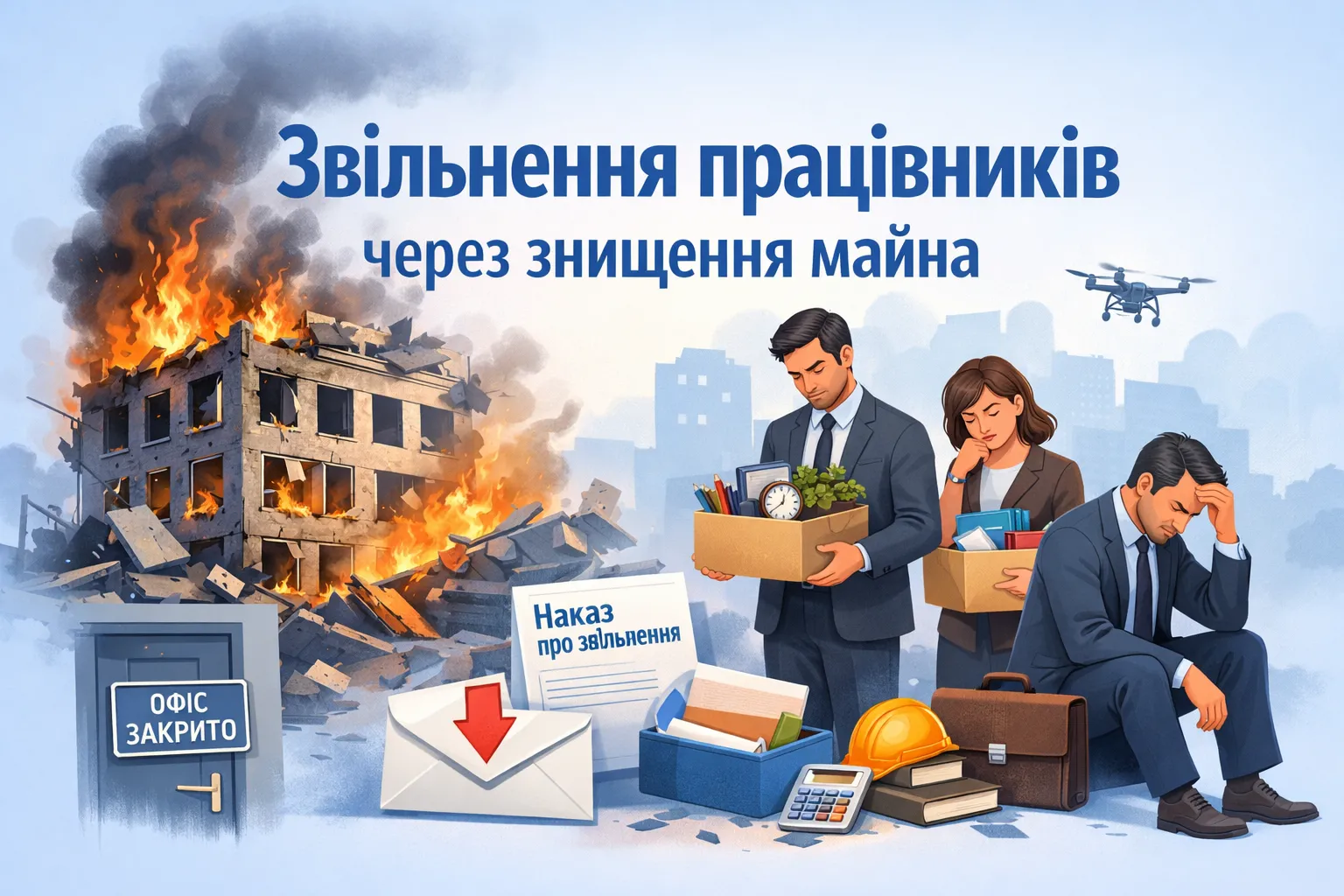 Звільнення працівників у зв’язку зі знищенням майна закладу Звільнення працівників у зв’язку зі знищенням майна закладу