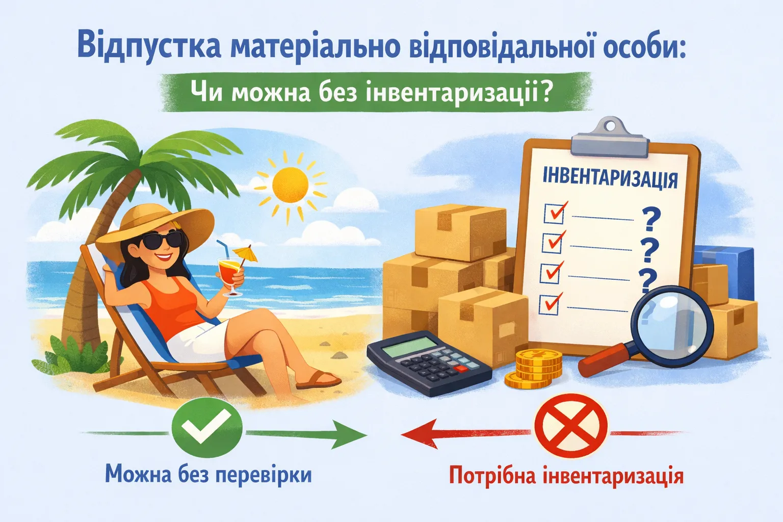 Відпустка матеріально відповідальної особи: коли можна обійтися без інвентаризації? Відпустка матеріально відповідальної особи: коли можна обійтися без інвентаризації?
