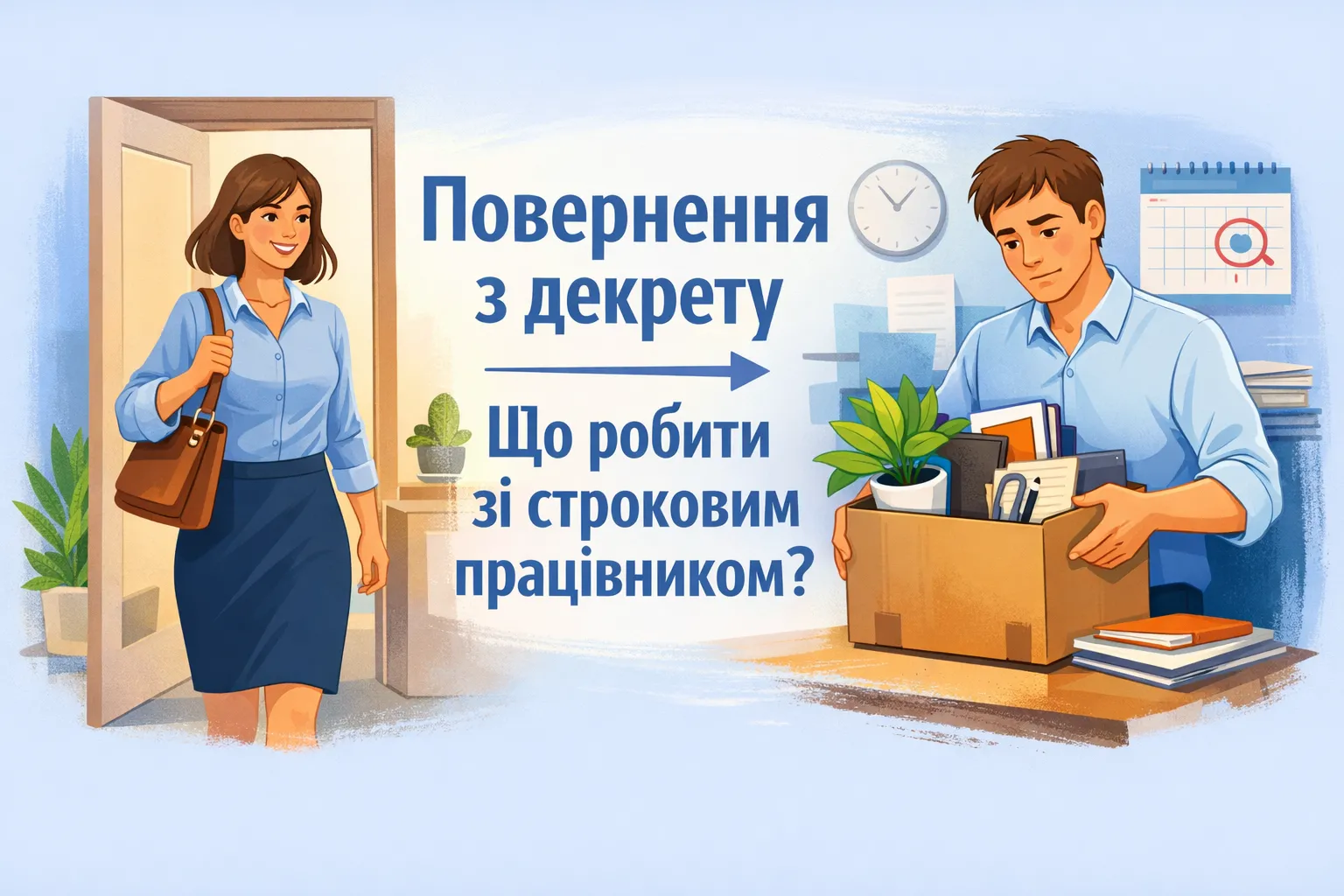 Повернення працівниці з відпустки для догляду за дитиною: як звільнити строковика? Повернення працівниці з відпустки для догляду за дитиною: як звільнити строковика?