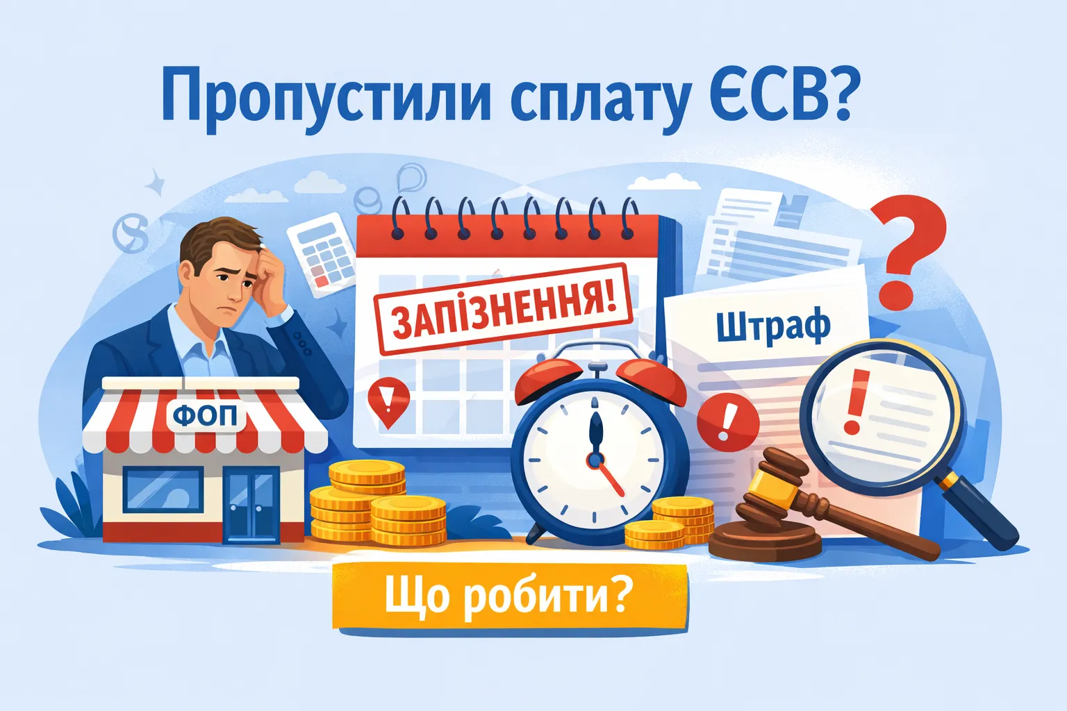ФОП не заплатив своєчасно ЄСВ. Що робити? ФОП не заплатив своєчасно ЄСВ. Що робити?
