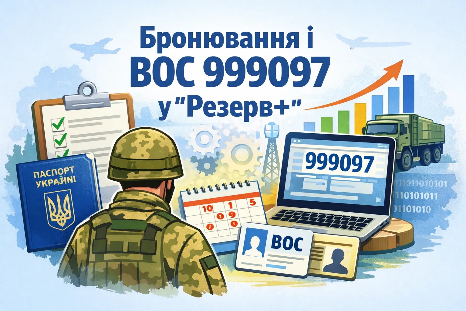 Бронювання і ВОС 999097 у «Резерв+»