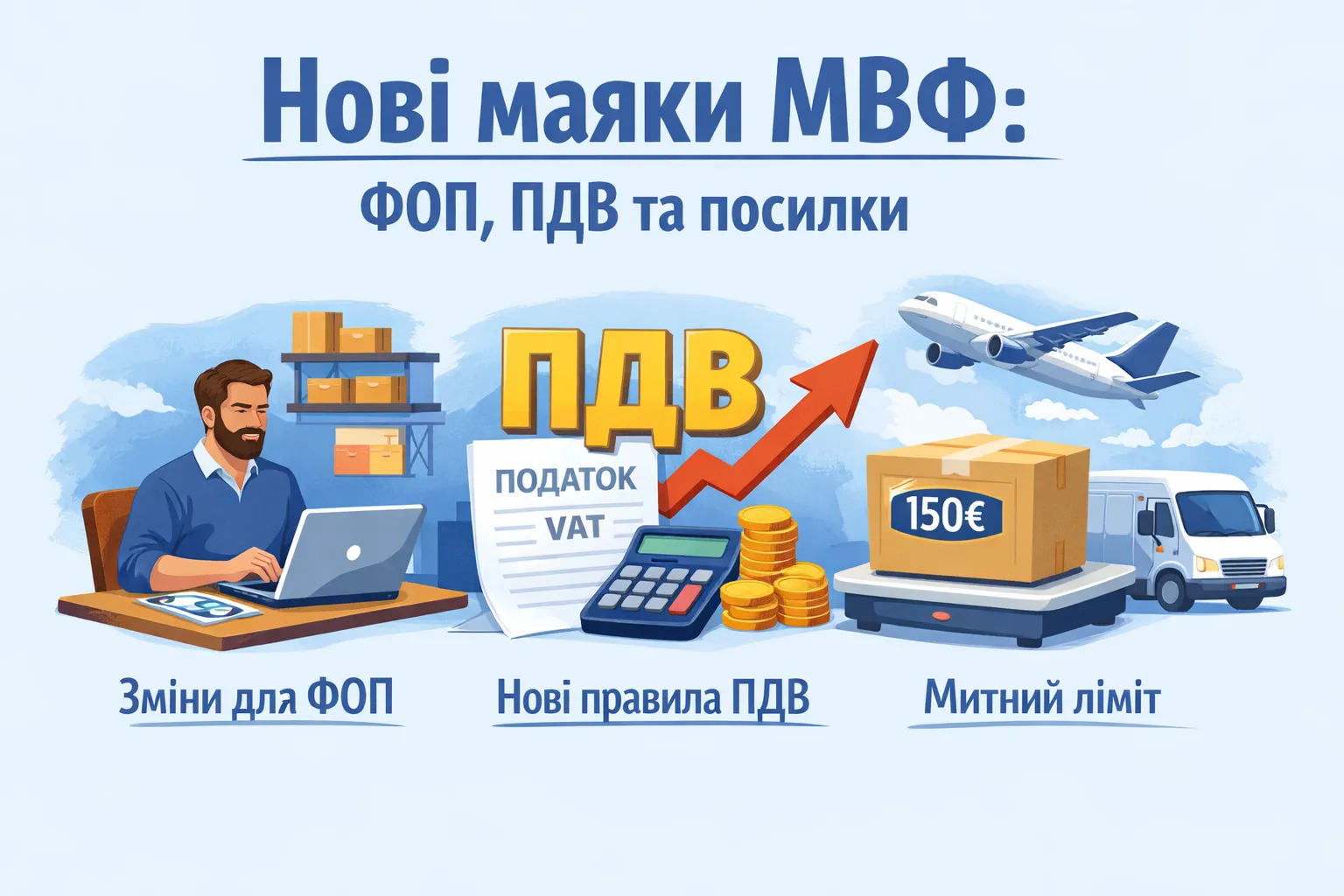 Нові маяки МВФ: що чекає ФОП, ПДВ і дешеві посилки