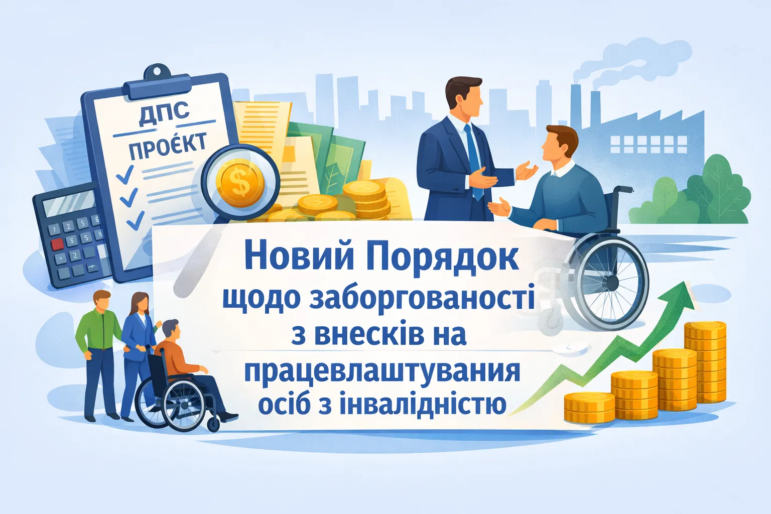 ДПС оприлюднила проєкт порядку щодо недоїмки зі внеску на працевлаштування осіб з інвалідністю ДПС оприлюднила проєкт порядку щодо недоїмки зі внеску на працевлаштування осіб з інвалідністю