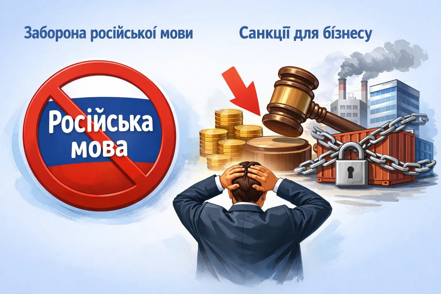 Заборона мови окупанта та санкції для бізнесу