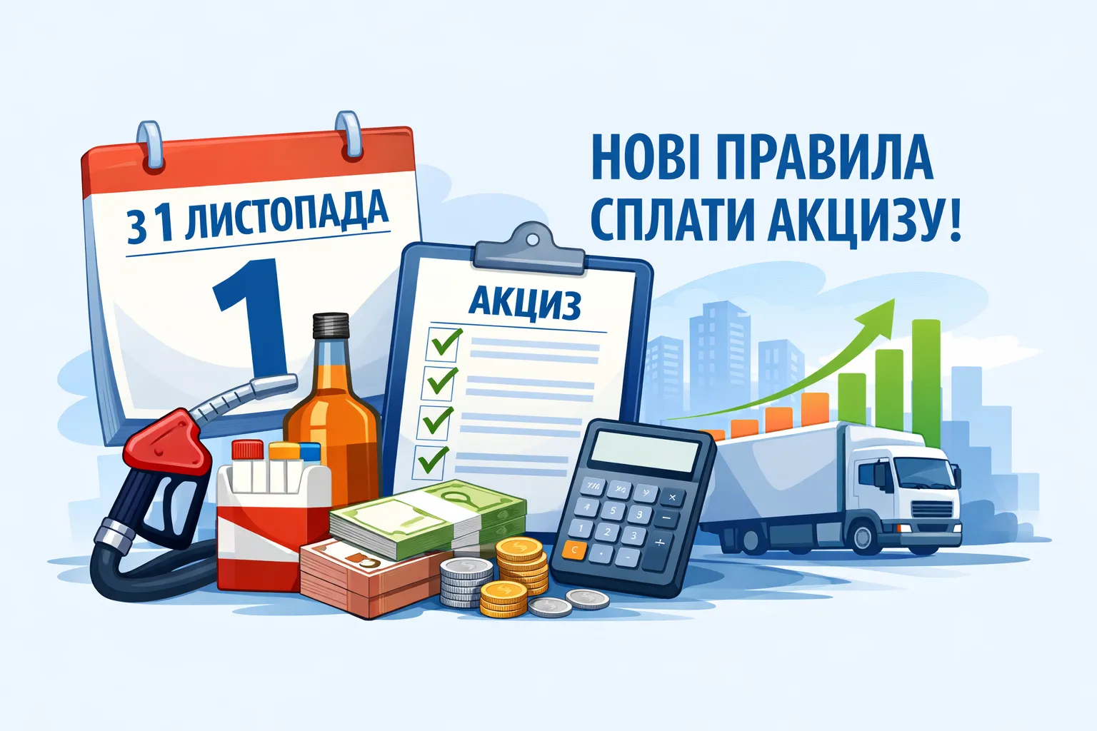 З 1 листопада – новий порядок сплати акцизу!