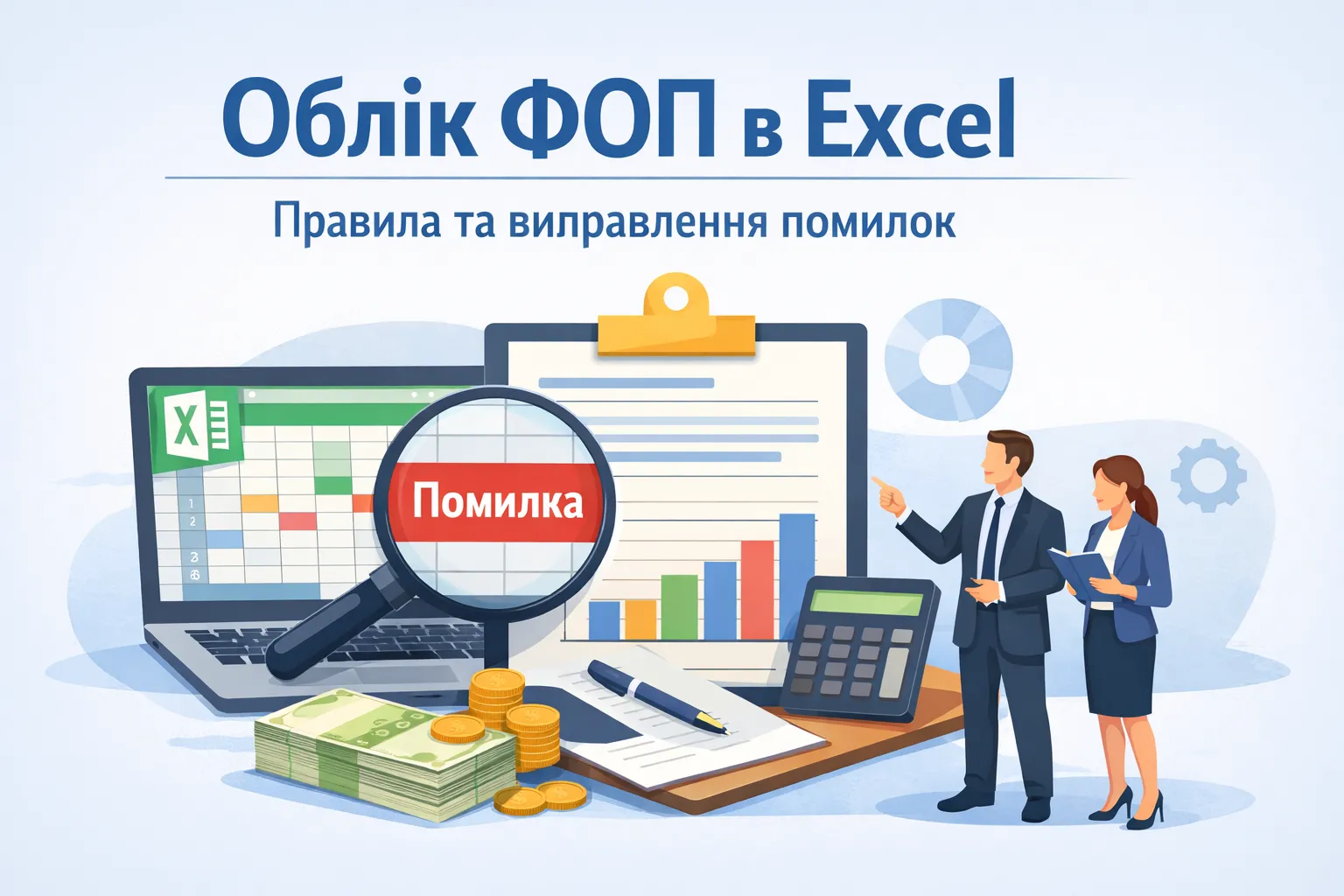 Облік ФОП в Excel: коли це дозволено і як виправляти помилки